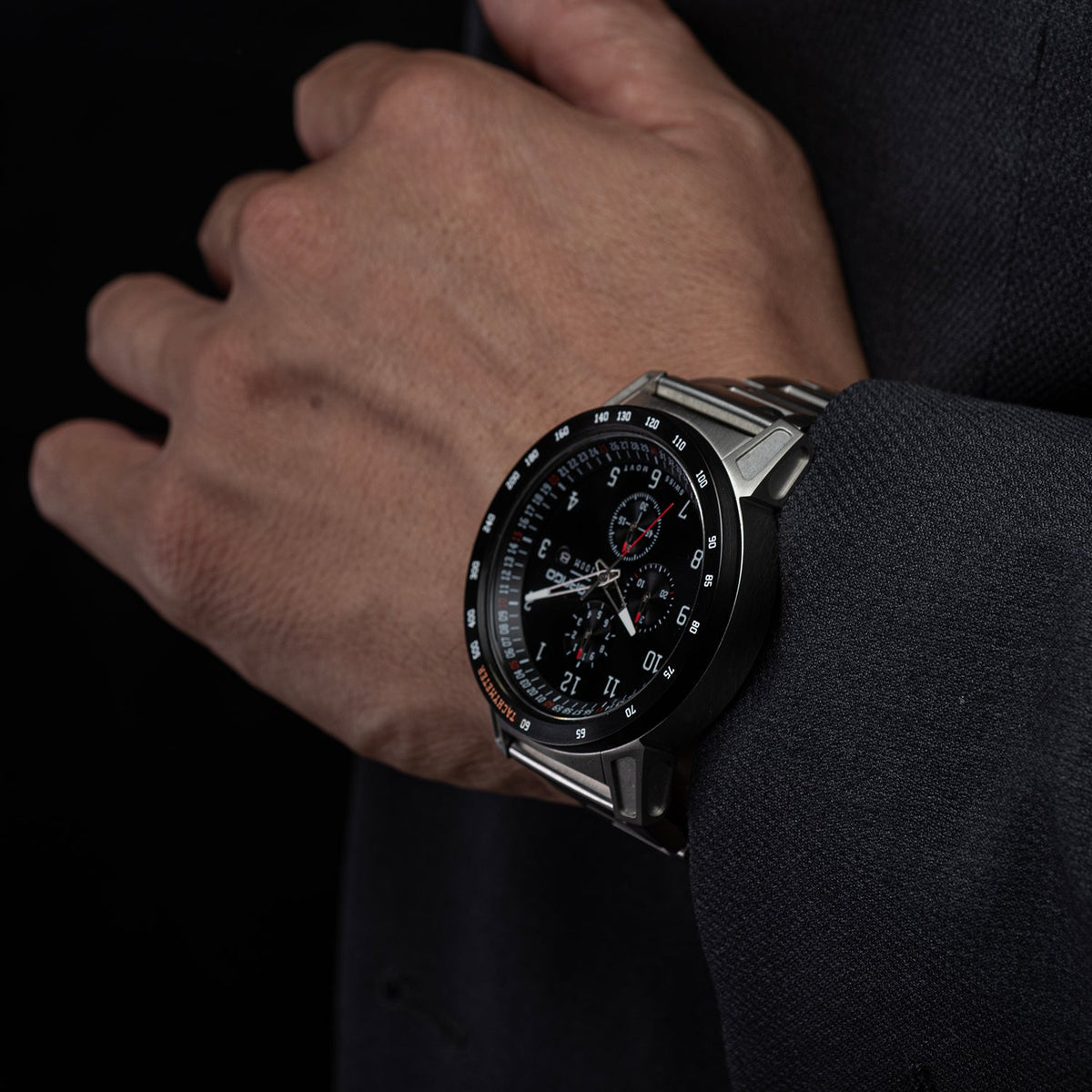 CR-01 - Chrono Watch with Metal Bracelet - Paranoid Ranch