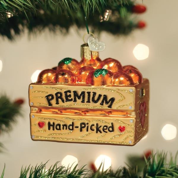 Crate Of Oranges Ornament - Paranoid Ranch