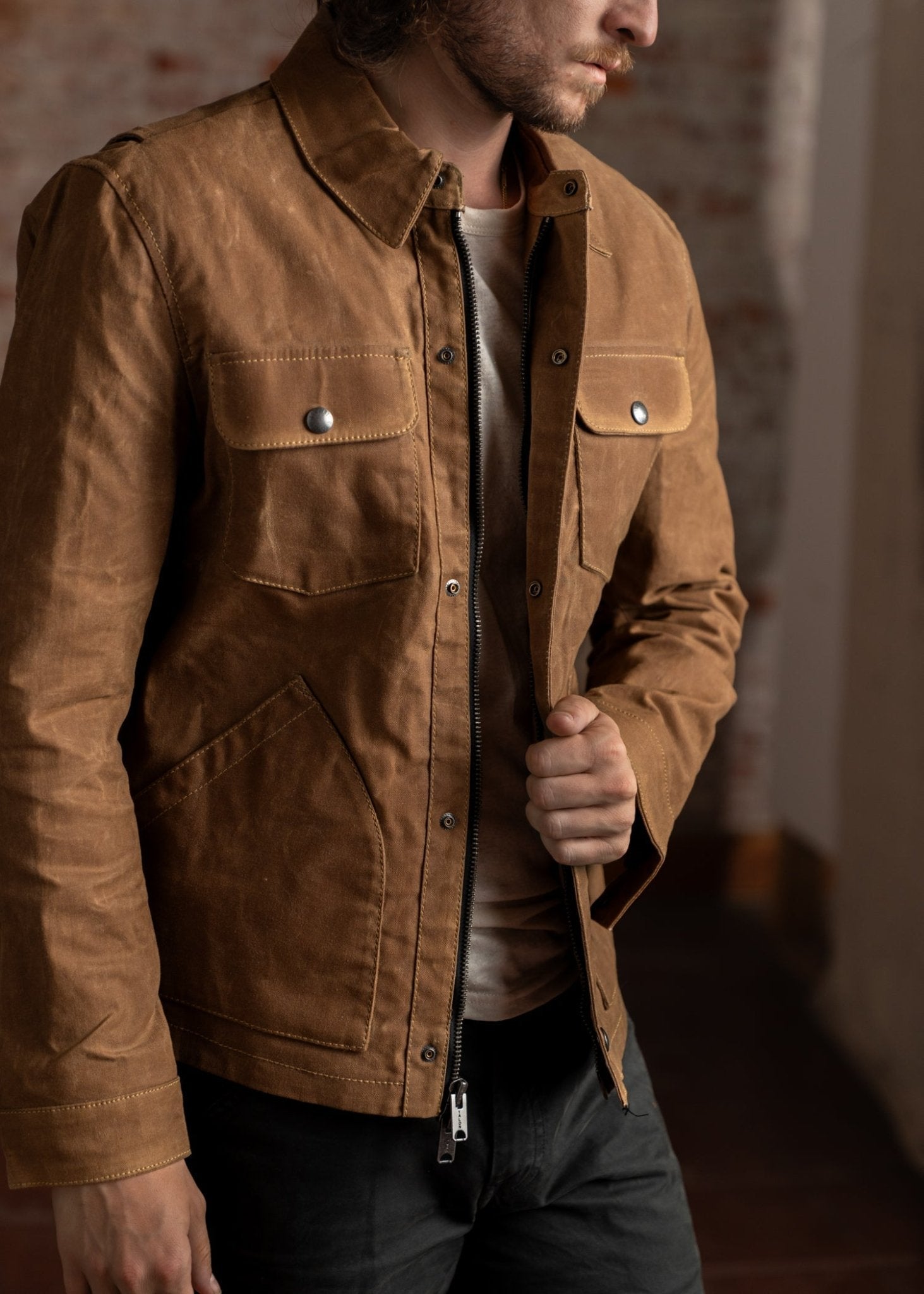Cruiser Jacket - Raymond Waxed Canvas - Paranoid Ranch
