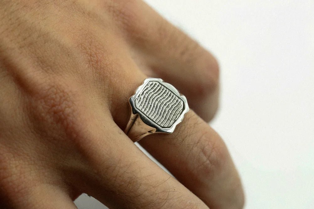 Cuttlebone Inlay Ring - Paranoid Ranch