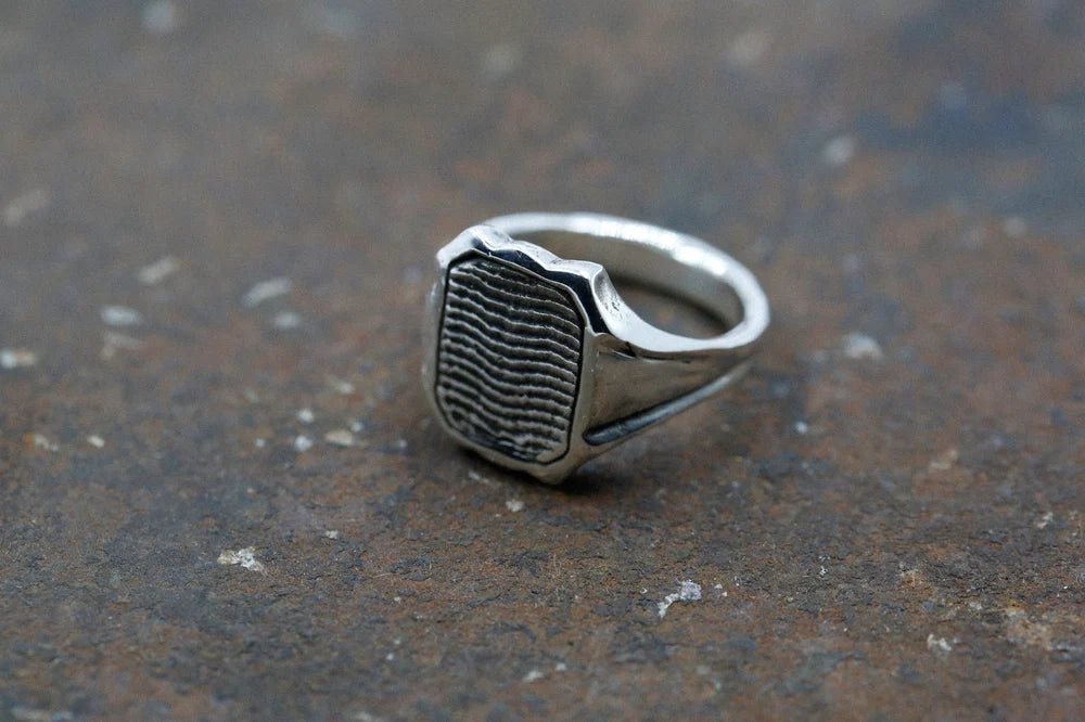 Cuttlebone Inlay Ring - Paranoid Ranch