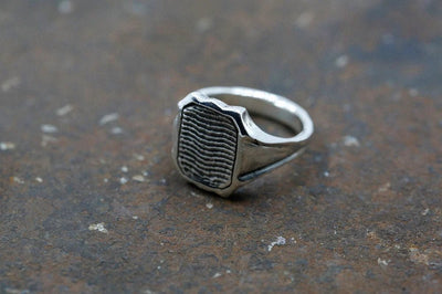 Cuttlebone Inlay Ring - Paranoid Ranch