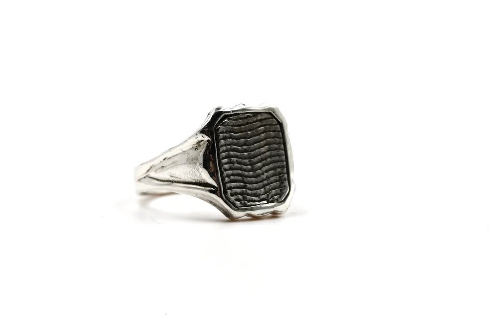 Cuttlebone Inlay Ring - Paranoid Ranch