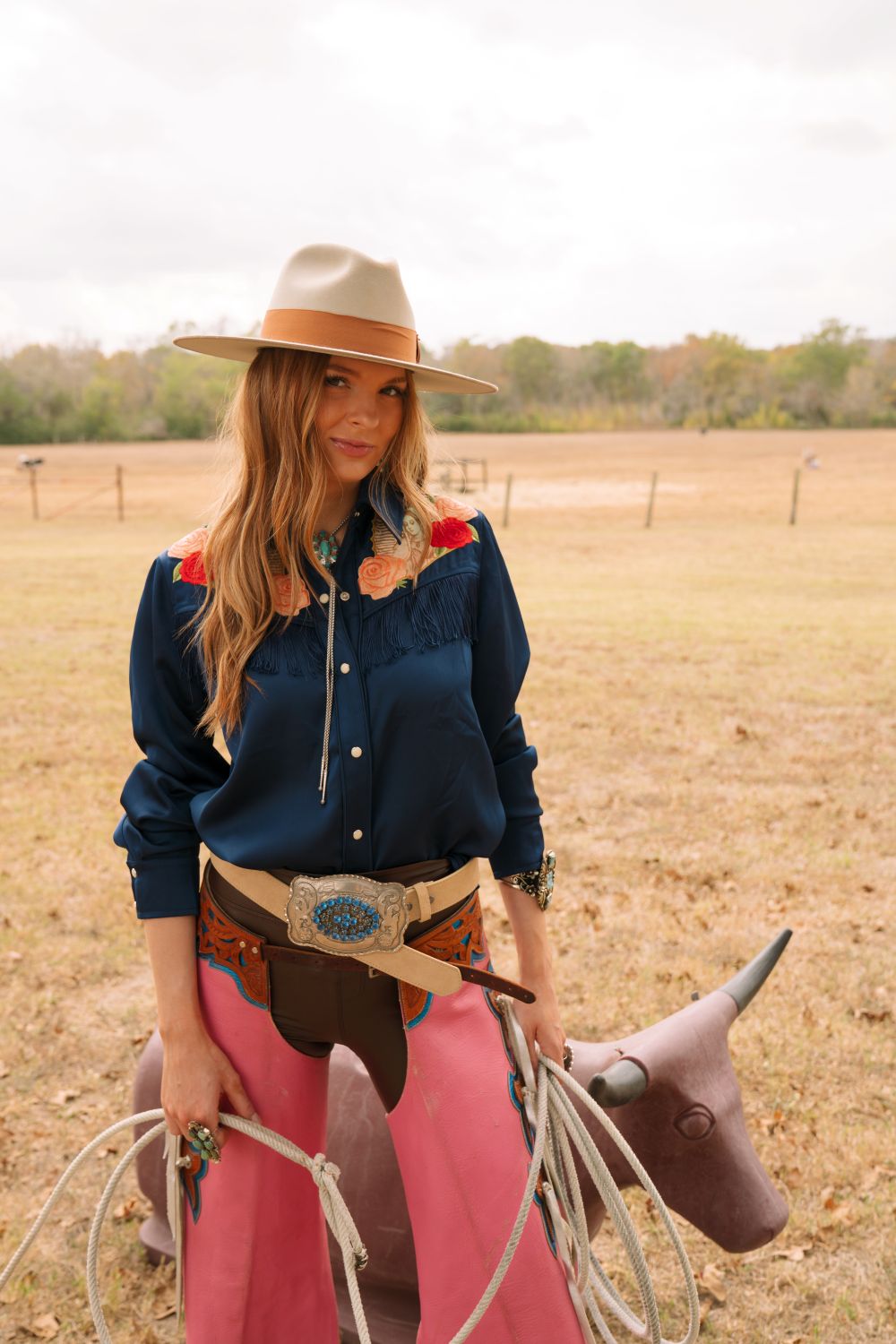 Dark Navy Button Up - Paranoid Ranch