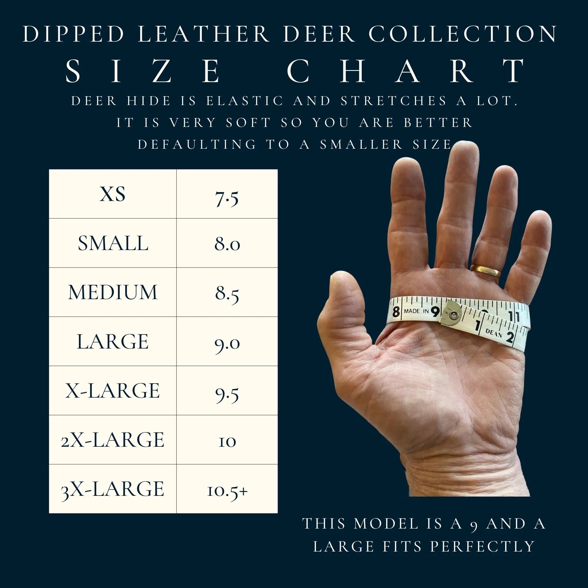 Deerskin Leather Glove: Signature Ranching: Brown/Black - Paranoid Ranch