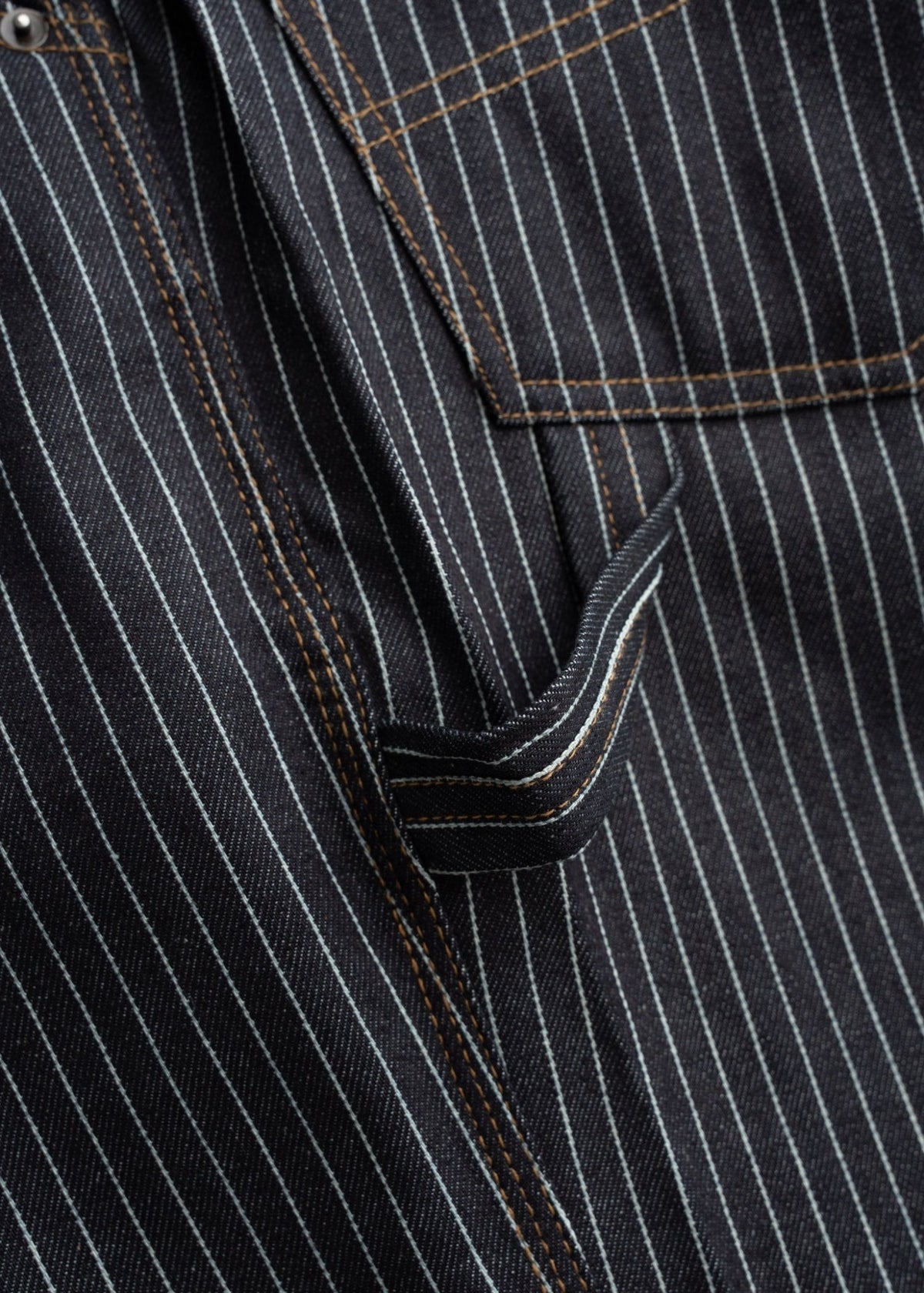 Dennis Striped Denim Short - Paranoid Ranch