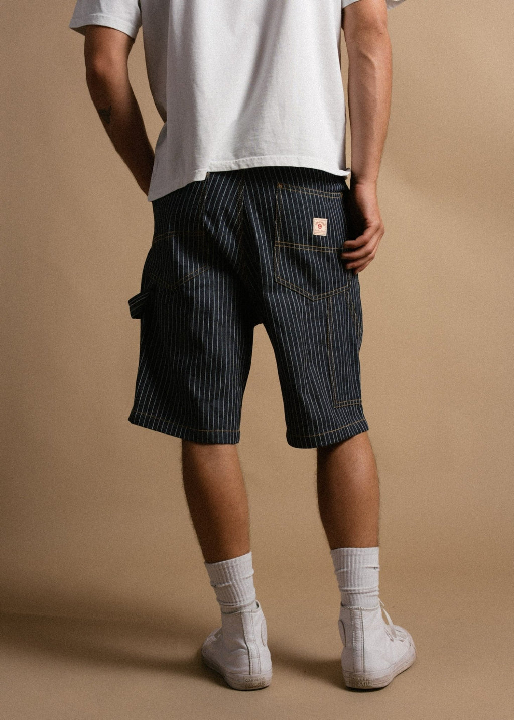 Dennis Striped Denim Short - Paranoid Ranch