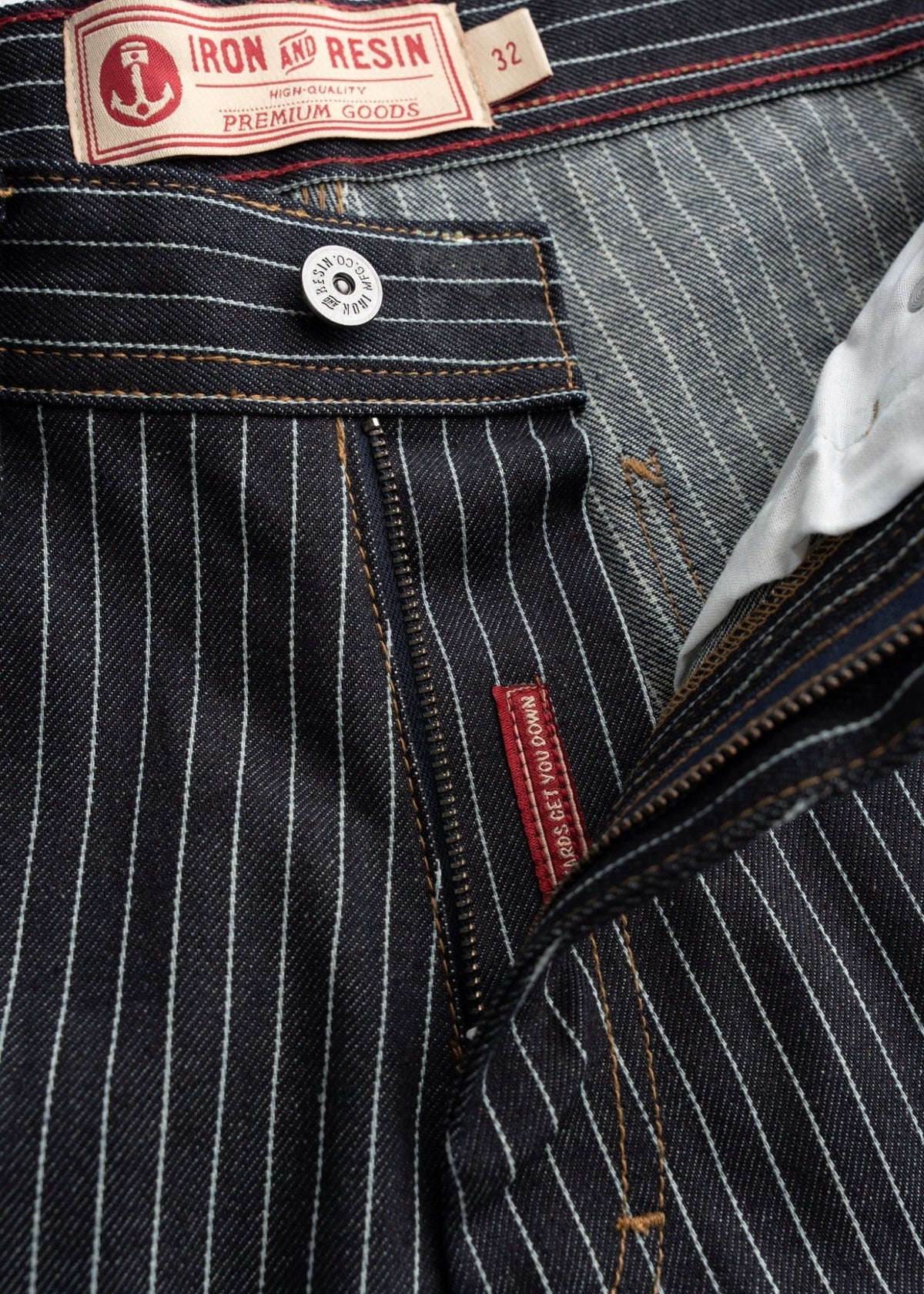 Dennis Striped Denim Short - Paranoid Ranch