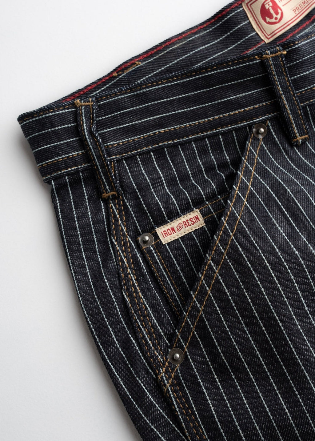 Dennis Striped Denim Short - Paranoid Ranch