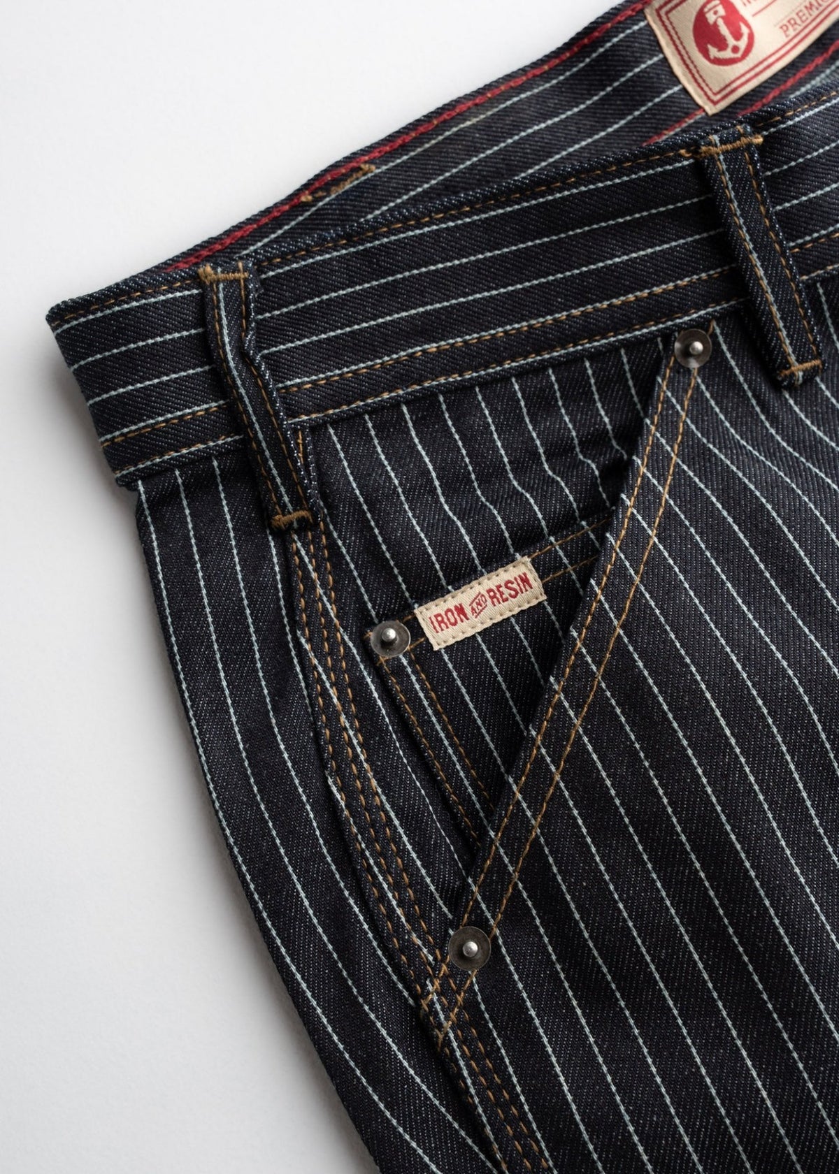 Dennis Striped Denim Short - Paranoid Ranch