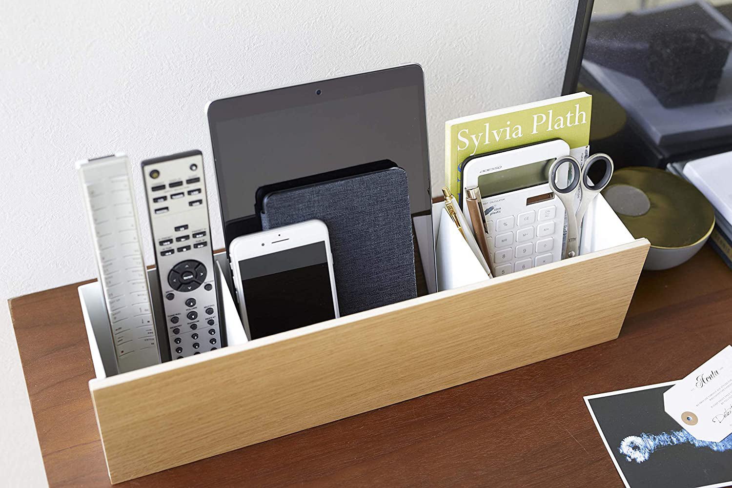 Desk Organizer - Large - Steel + Wood - Paranoid Ranch