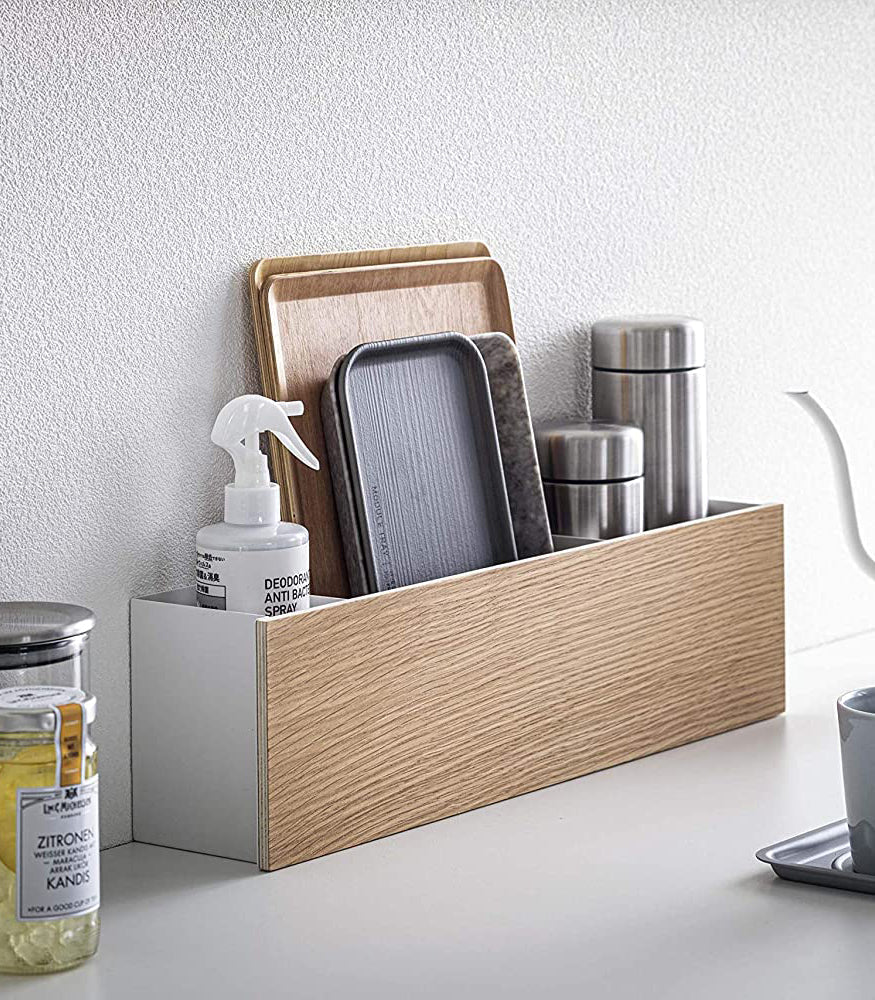Desk Organizer - Large - Steel + Wood - Paranoid Ranch