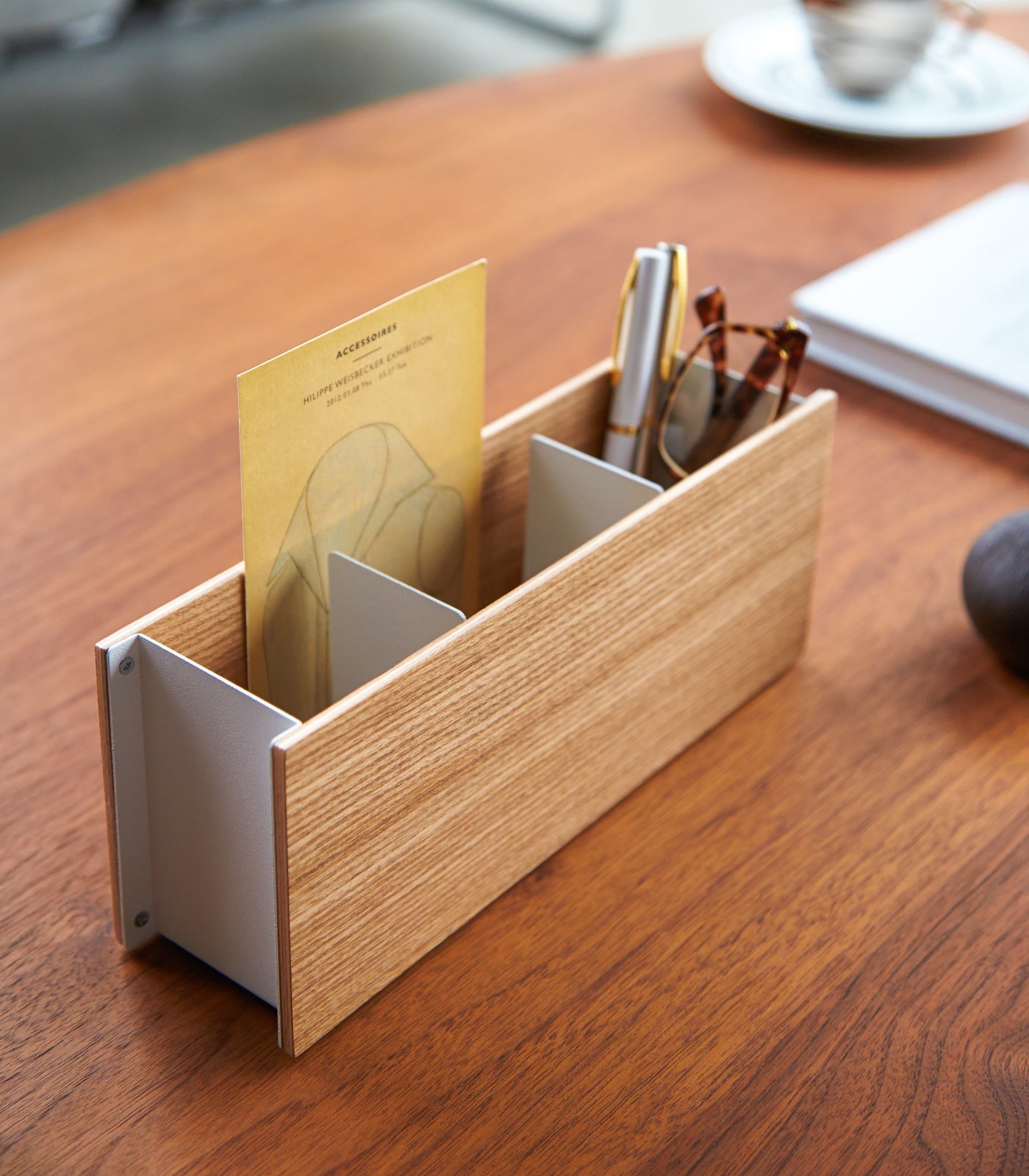Desk Organizer - Small - Steel + Wood - Paranoid Ranch