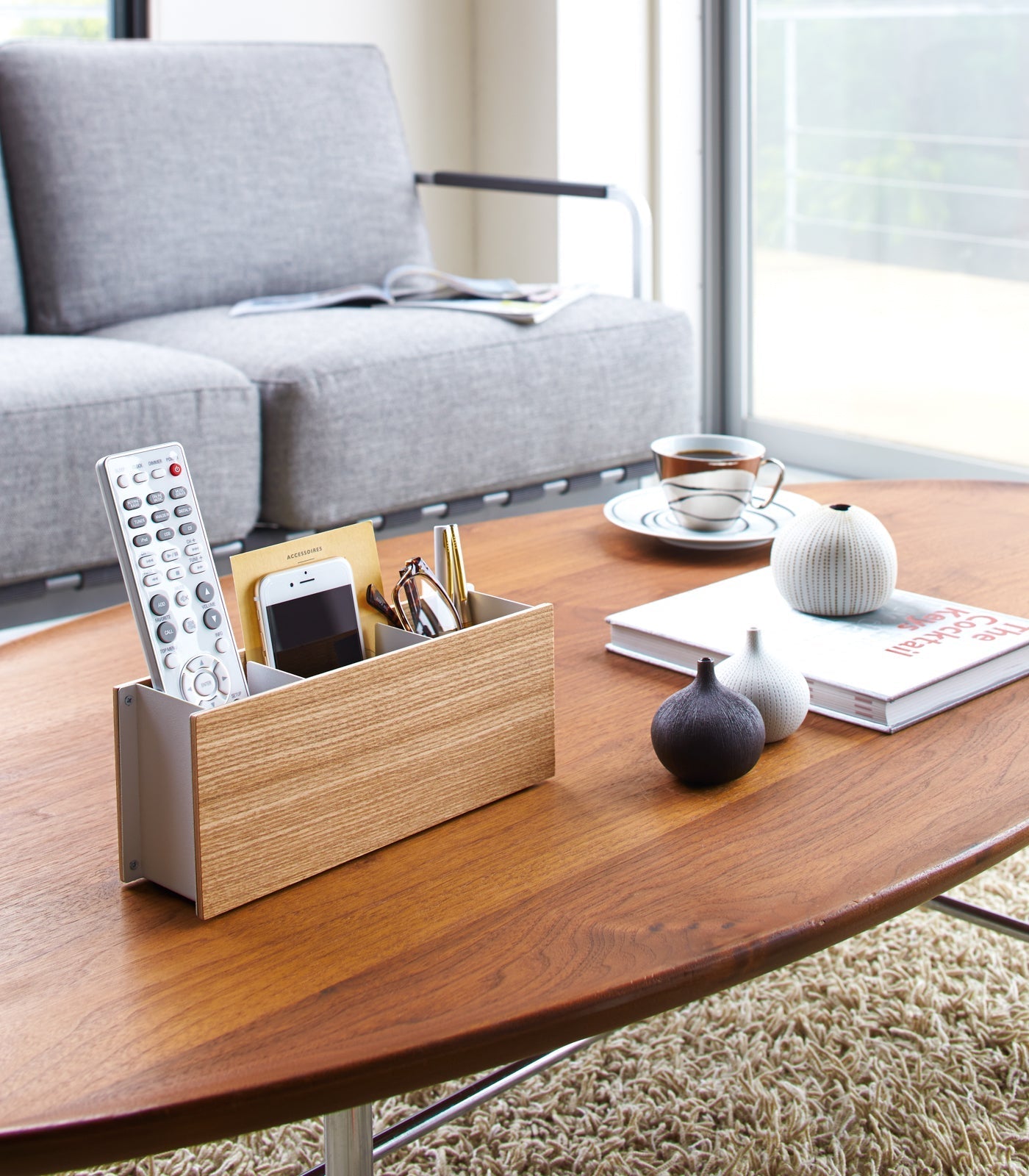 Desk Organizer - Small - Steel + Wood - Paranoid Ranch