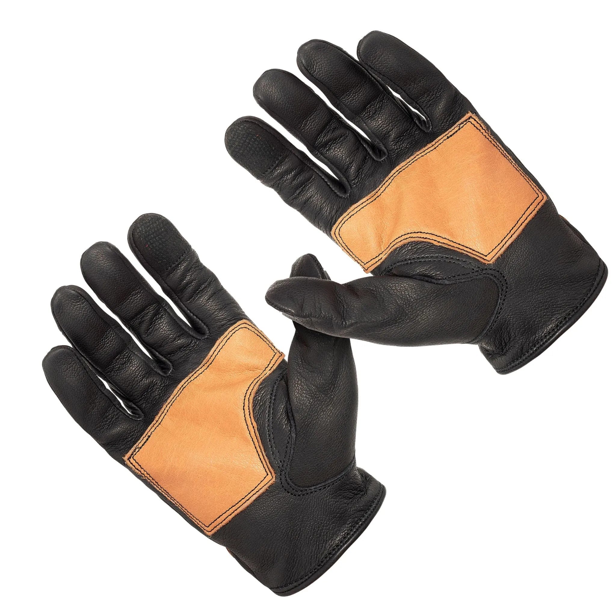 Dipped Leather Deer Glove: Lion Guard Driving Glove: Black/Brown - Paranoid Ranch