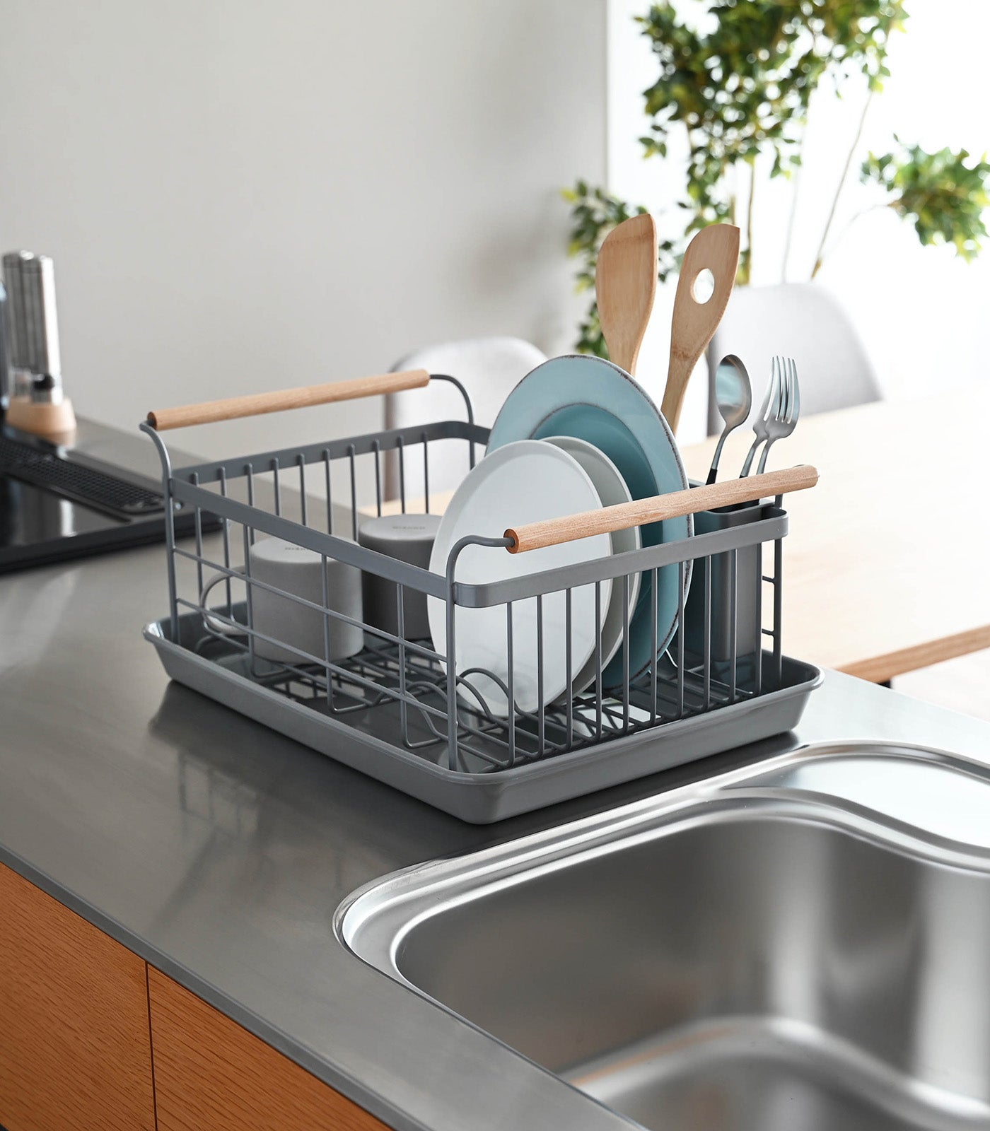 Dish Rack - Steel + Wood - Paranoid Ranch