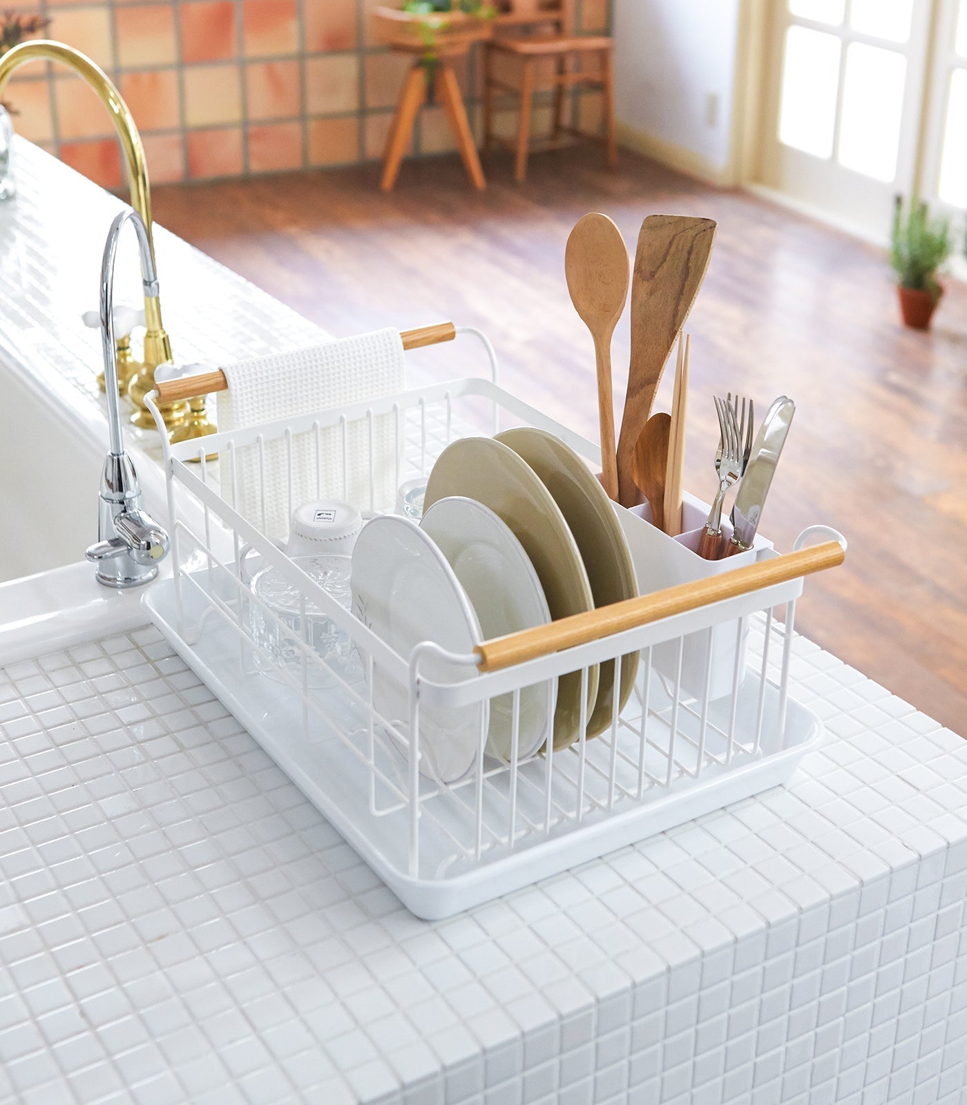 Dish Rack - Steel + Wood - Paranoid Ranch