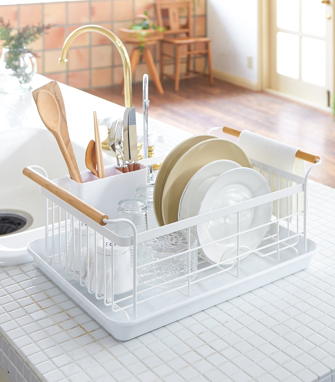 Dish Rack - Steel + Wood - Paranoid Ranch