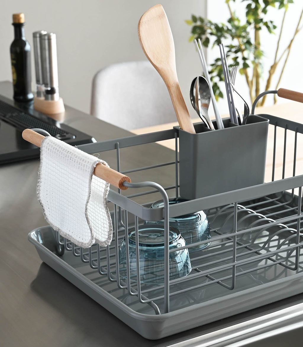 Dish Rack - Steel + Wood - Paranoid Ranch
