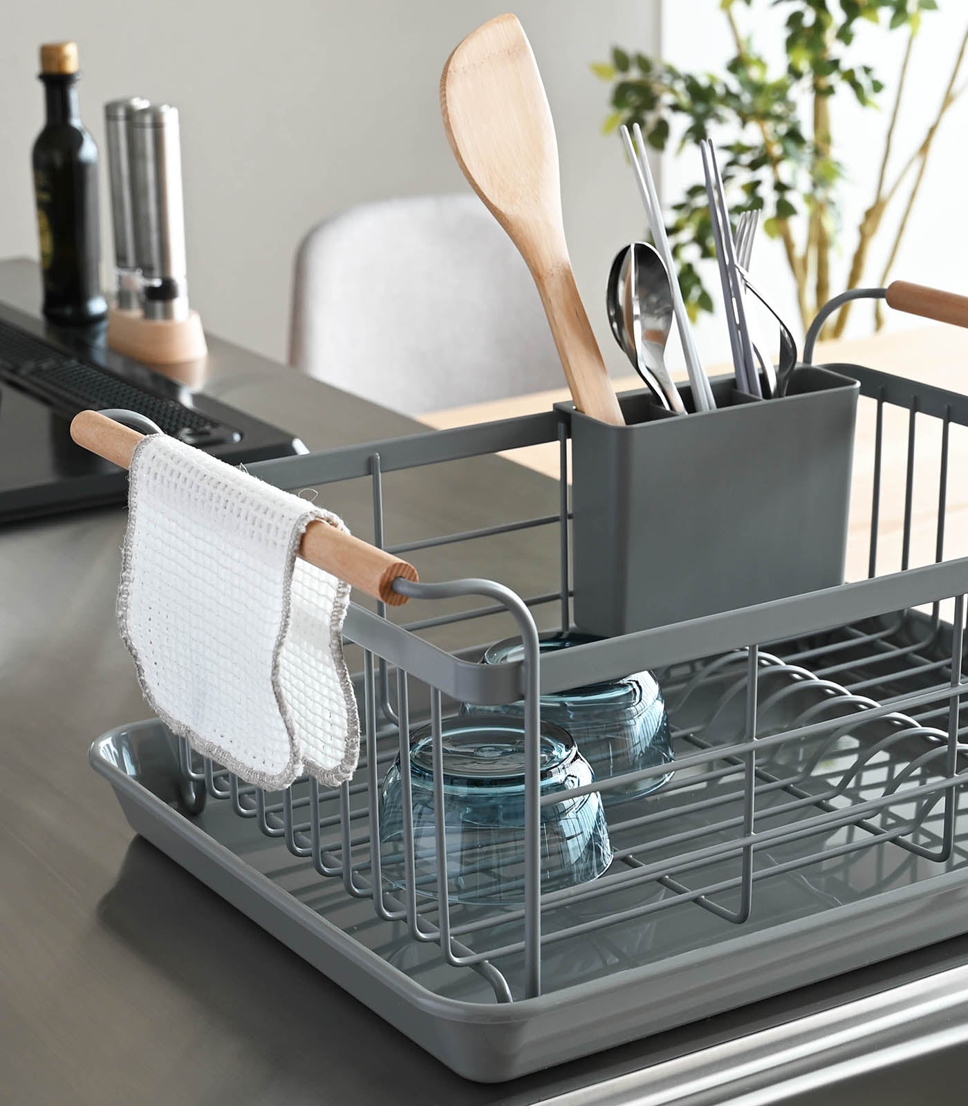 Dish Rack - Steel + Wood - Paranoid Ranch