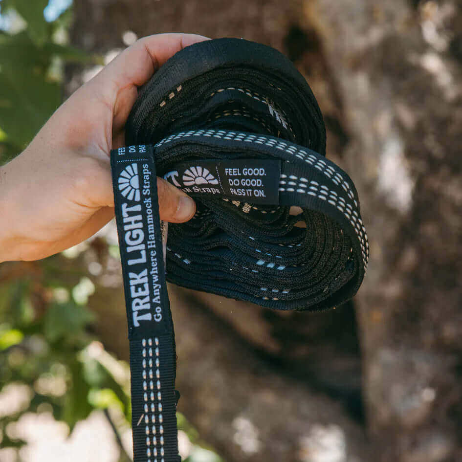 Double Hammock & Pro Hanging Straps (Aqua & Charcoal) - Paranoid Ranch