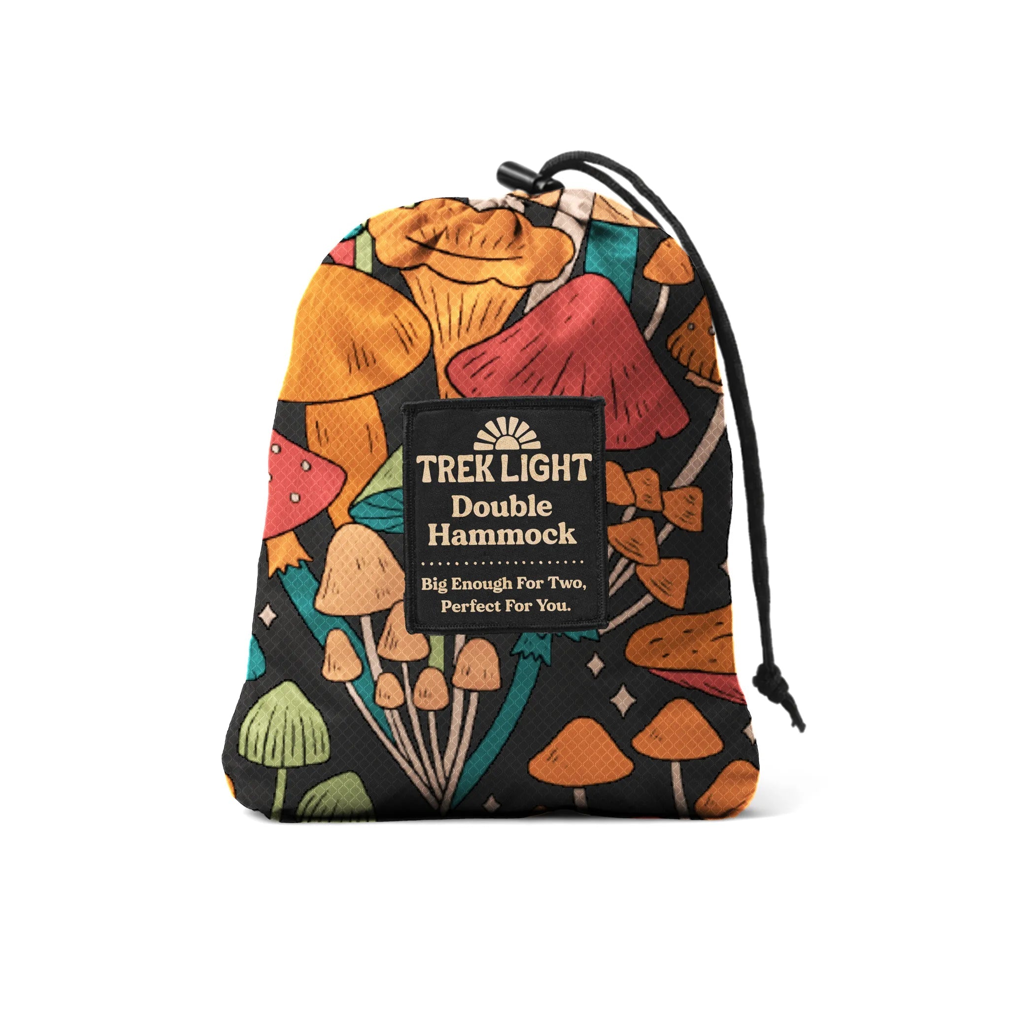 Double Hammock & Pro Hanging Straps (Midnight Mushroom Print) - Paranoid Ranch