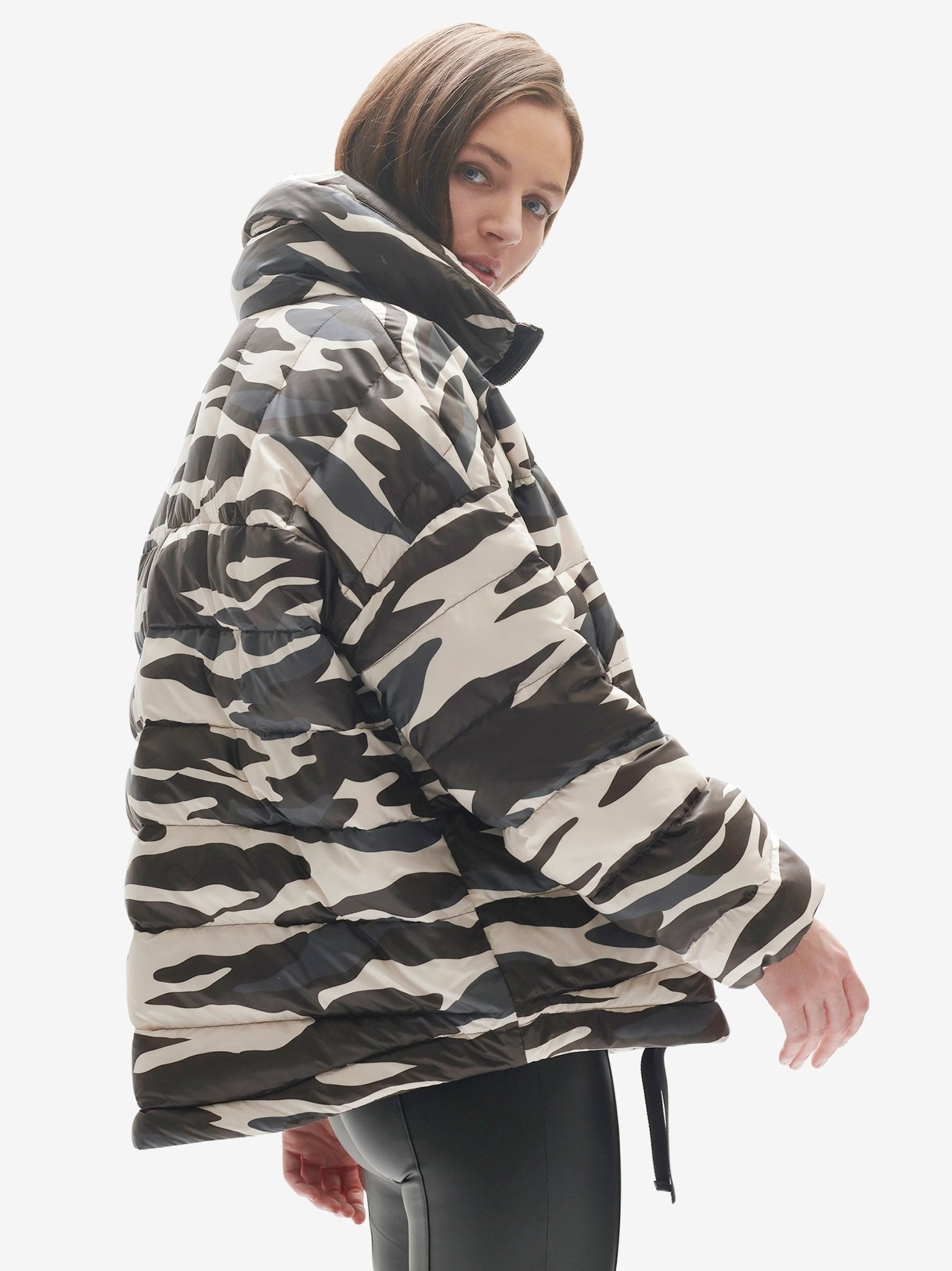 Down Half Zip - Zebra - Paranoid Ranch