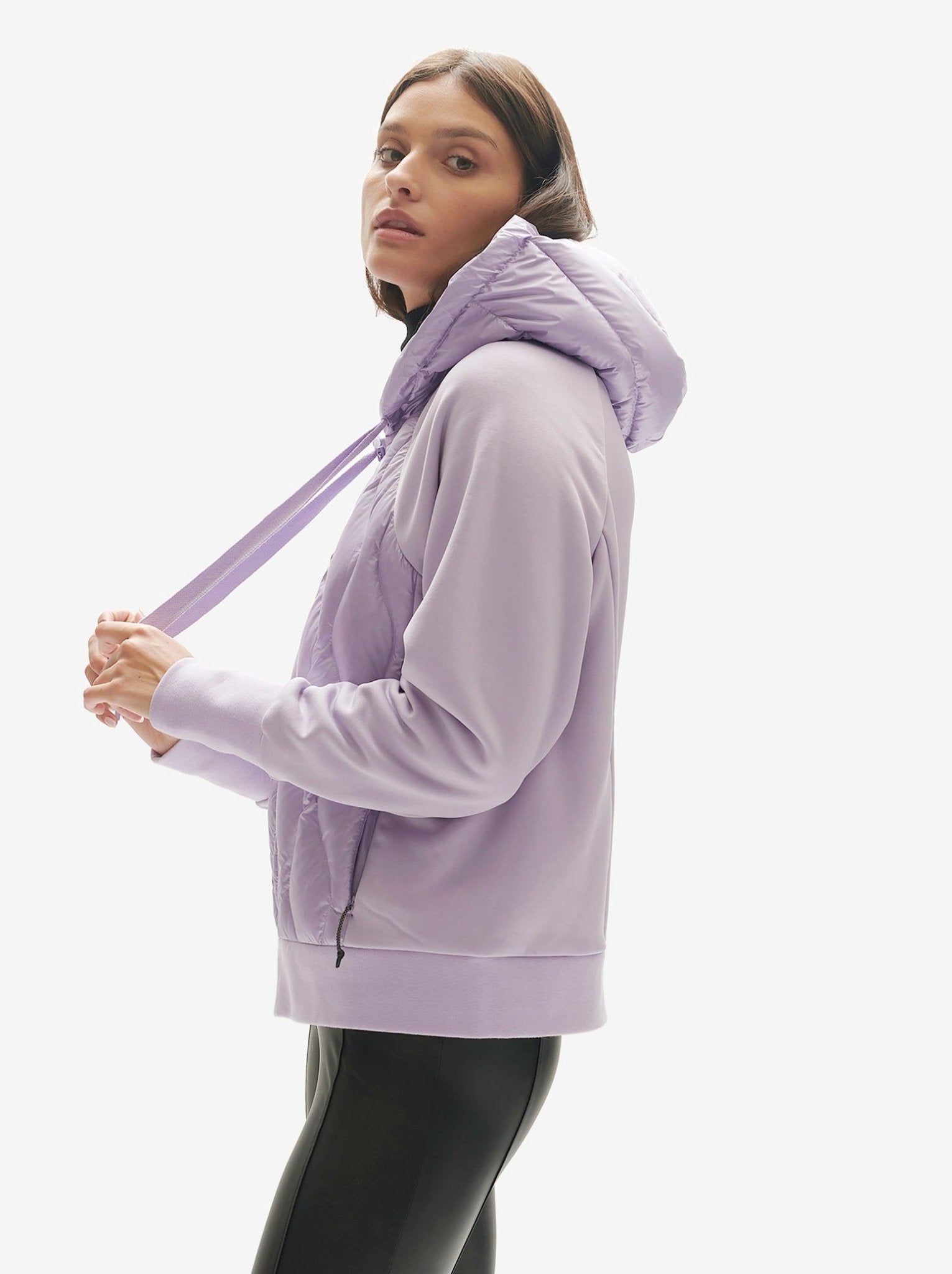 Down Zip Hoodie - Lavender - Paranoid Ranch