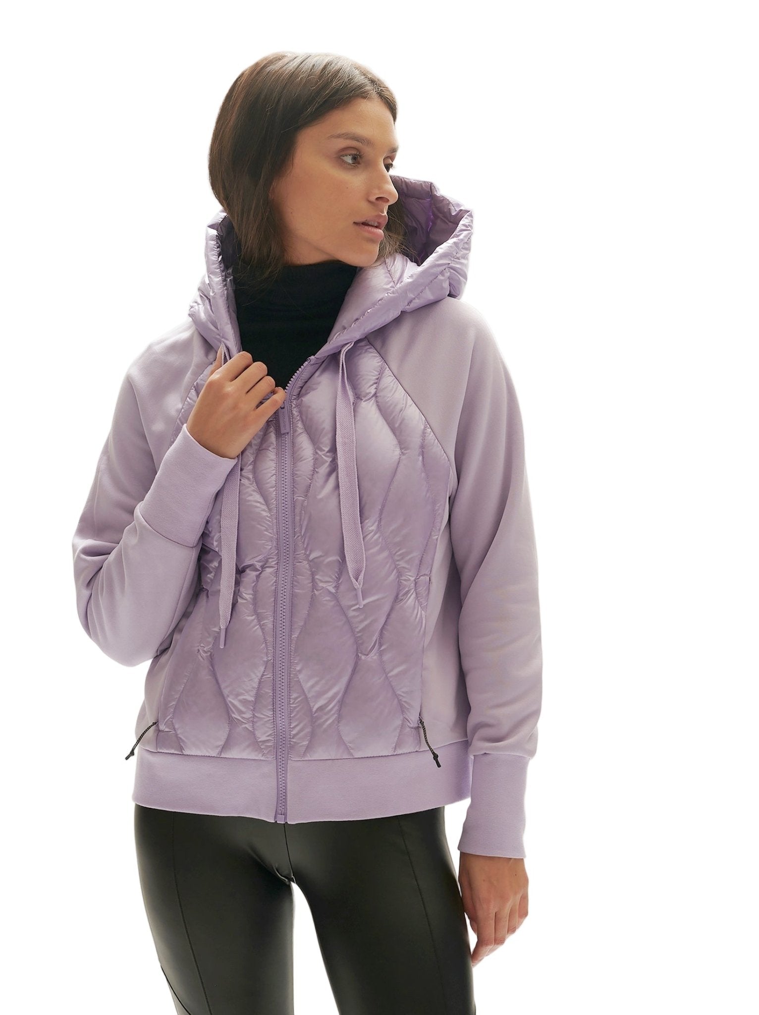 Down Zip Hoodie - Lavender - Paranoid Ranch