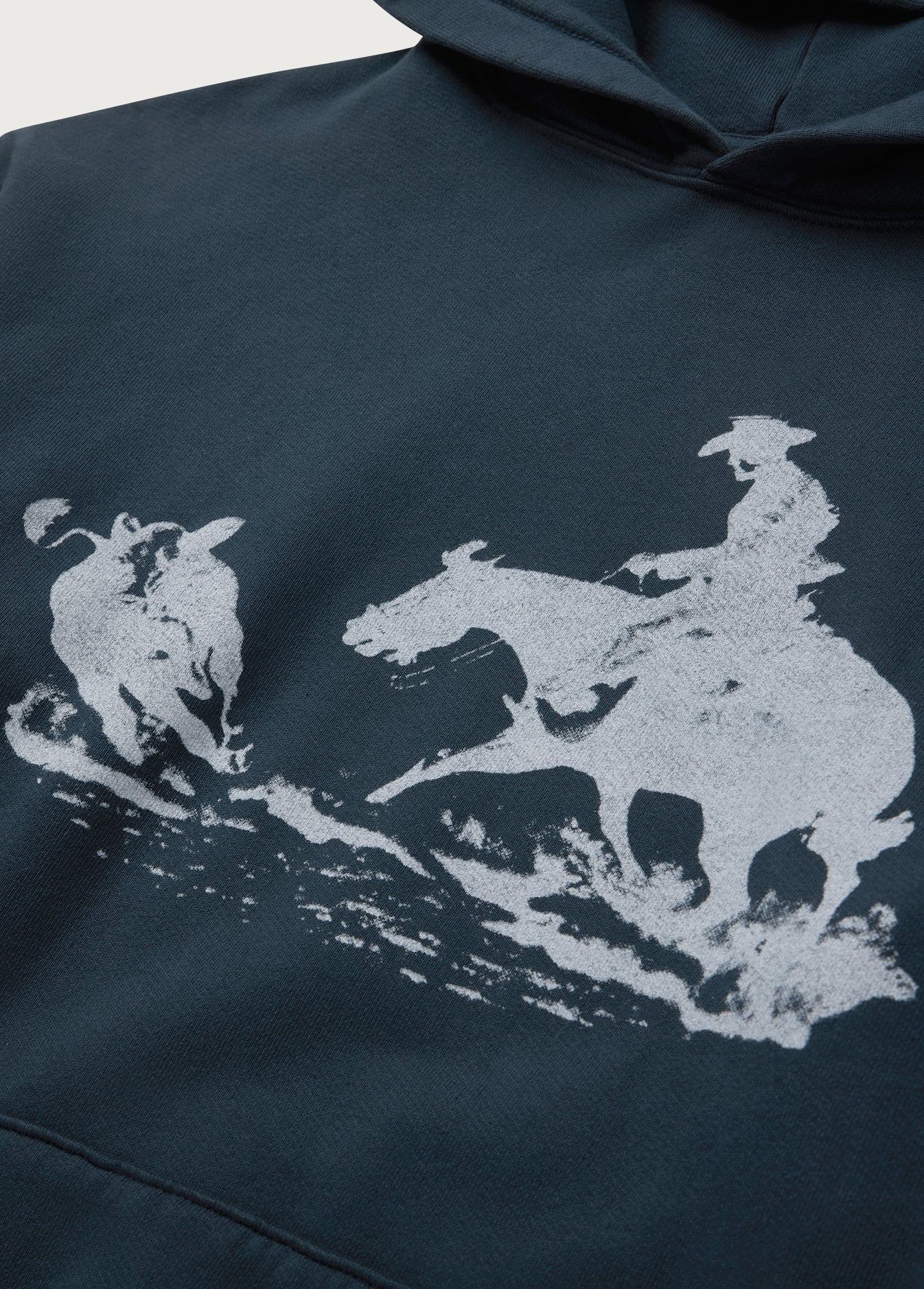 Driftin' Back Hooded Sweatshirt | Hard Washed Black - Paranoid Ranch