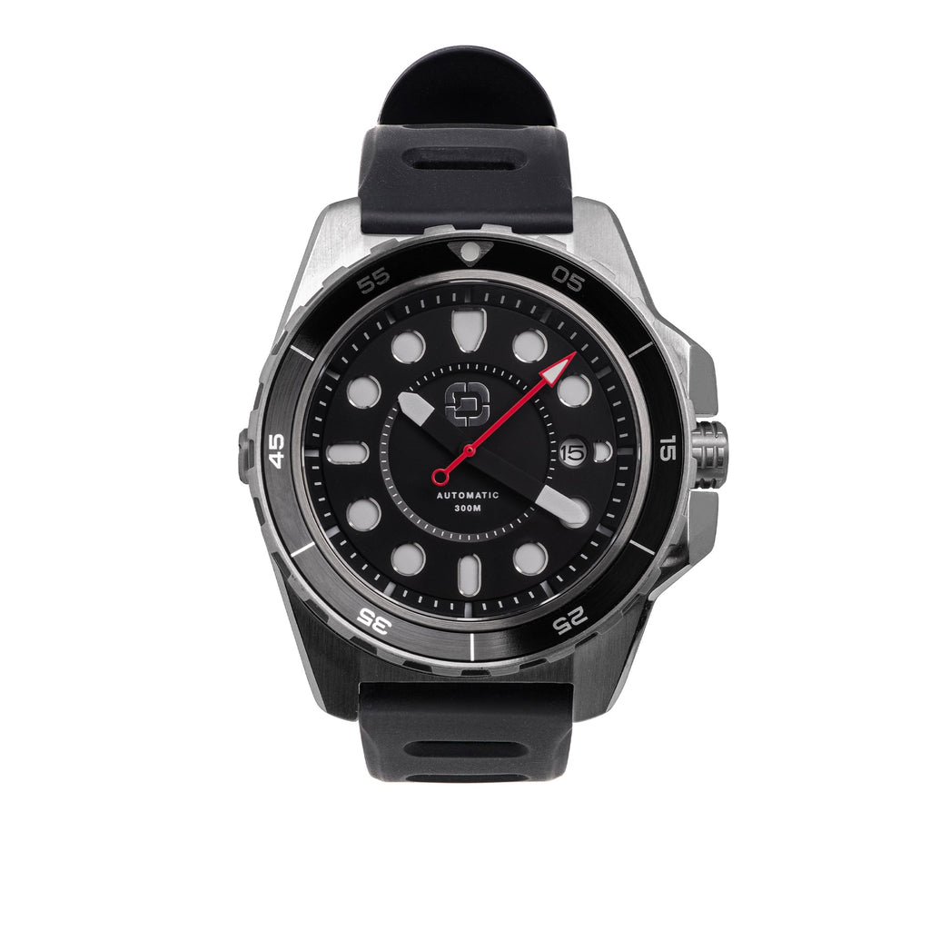 DV - 02 - Automatic Dive Watch With Silicone Sport Strap - Paranoid Ranch