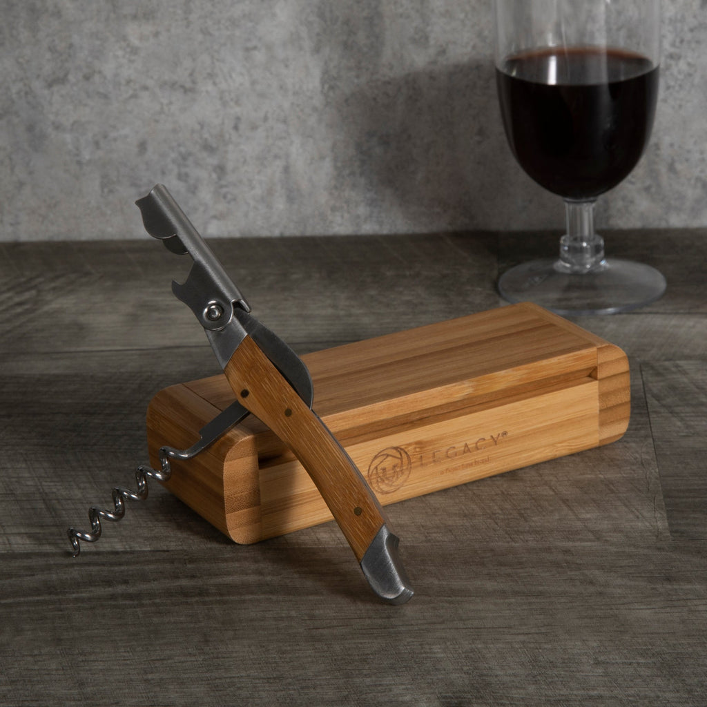 Elan Deluxe Corkscrew In Bamboo Box - Paranoid Ranch