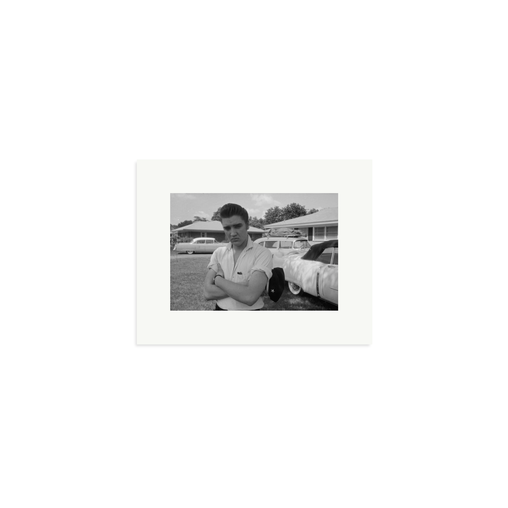 Elvis Presley with his Cadillacs