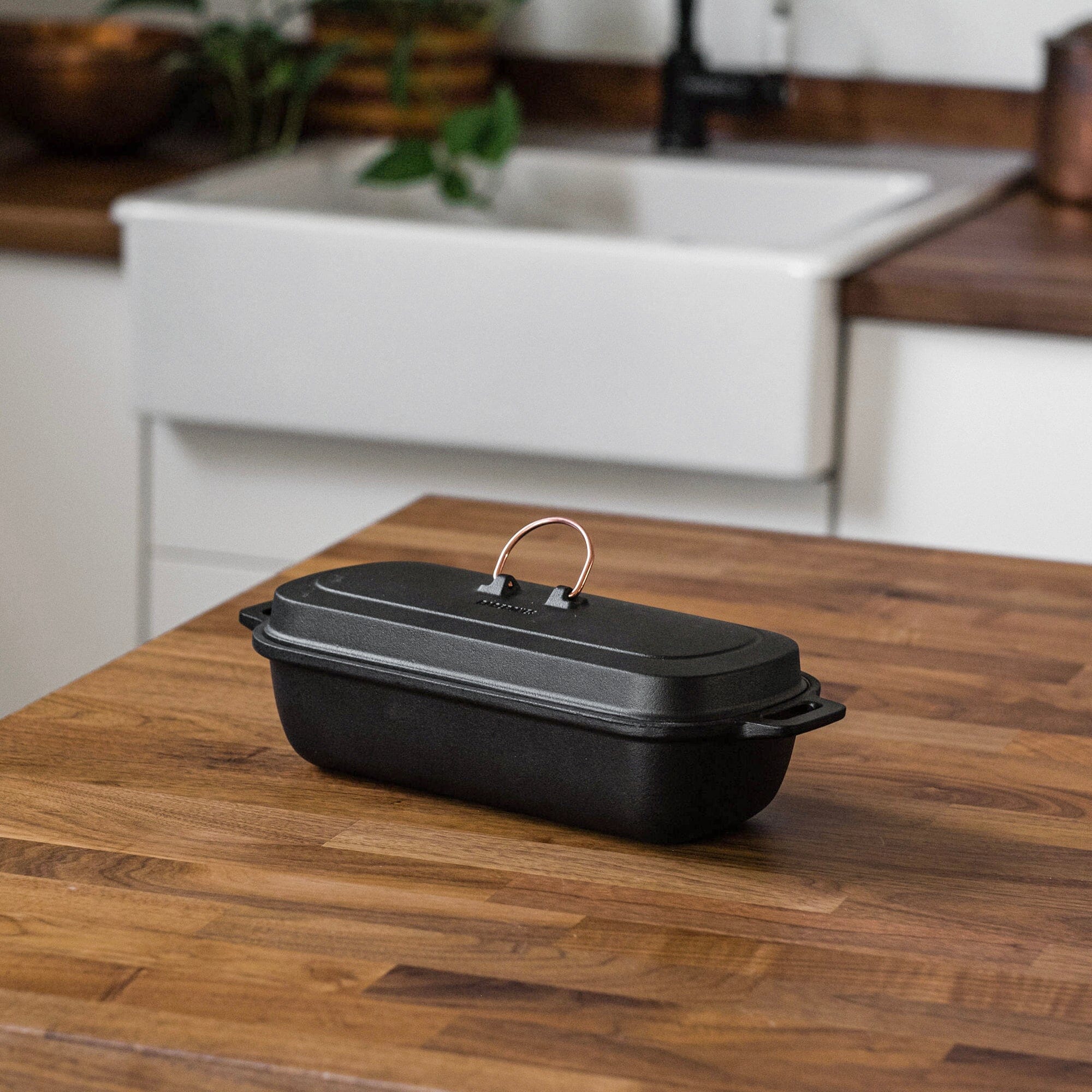 Enamel Lined Cast Iron Baking Pan - Paranoid Ranch