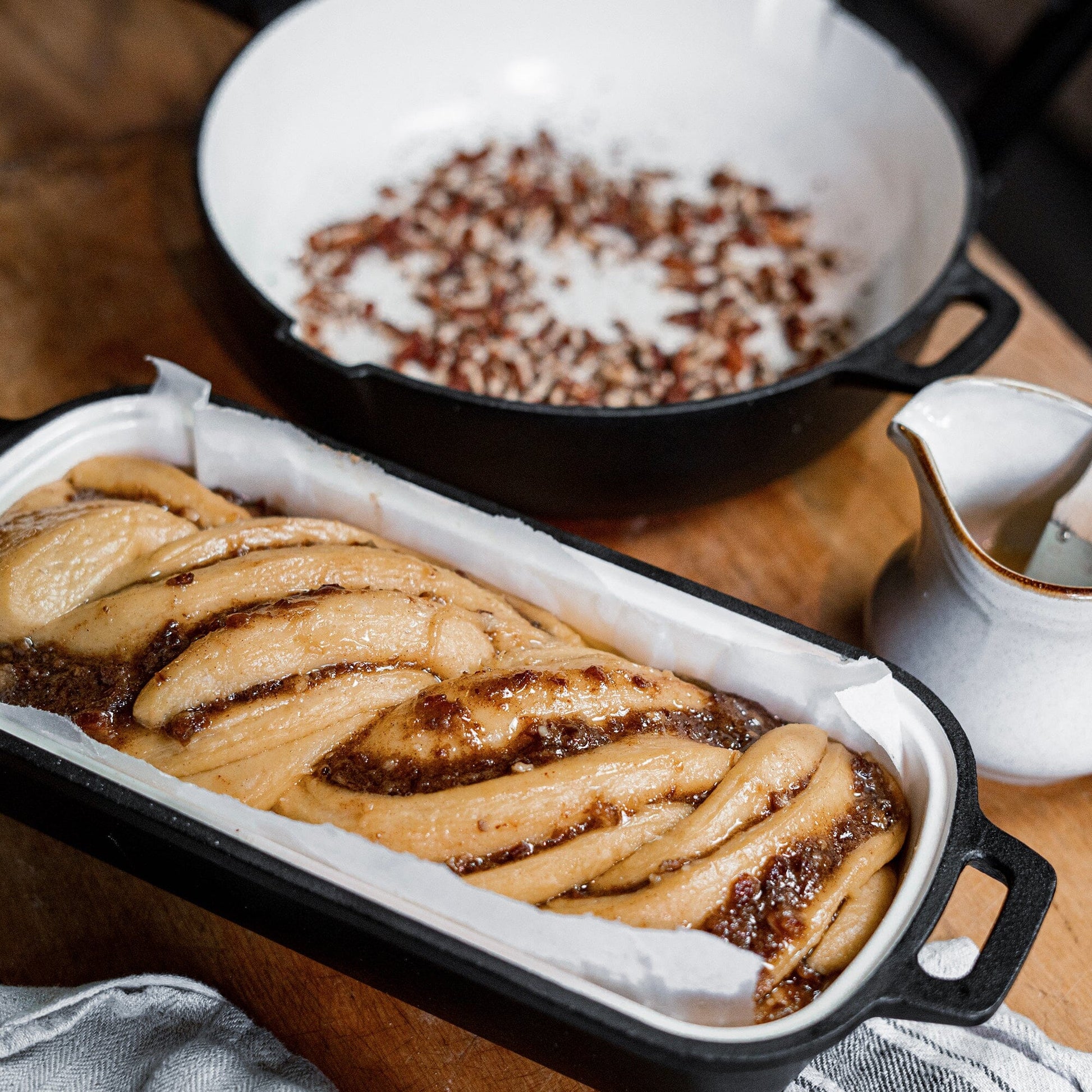 Enamel Lined Cast Iron Baking Pan - Paranoid Ranch