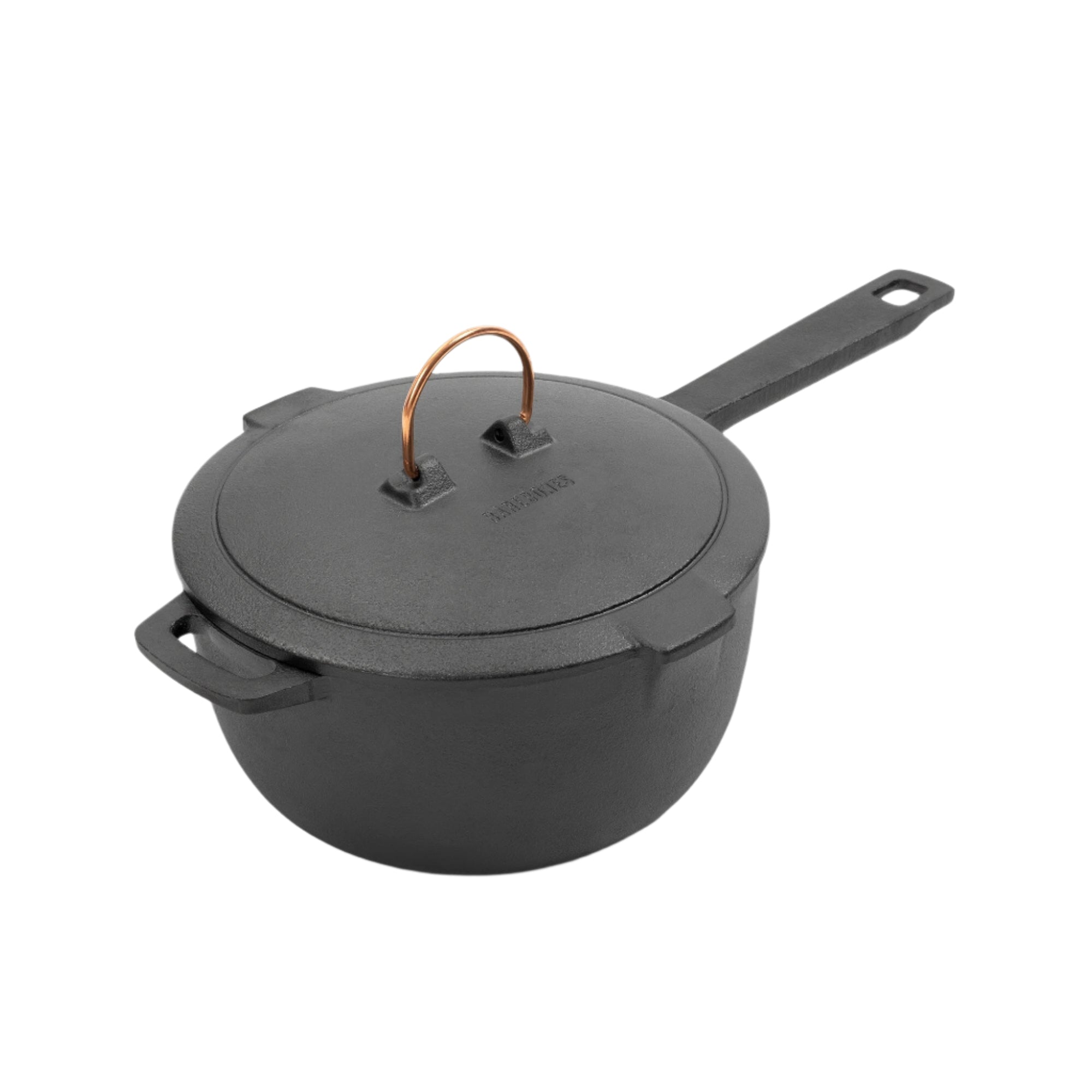 Enamel Lined Cast Iron Saucepan - Paranoid Ranch