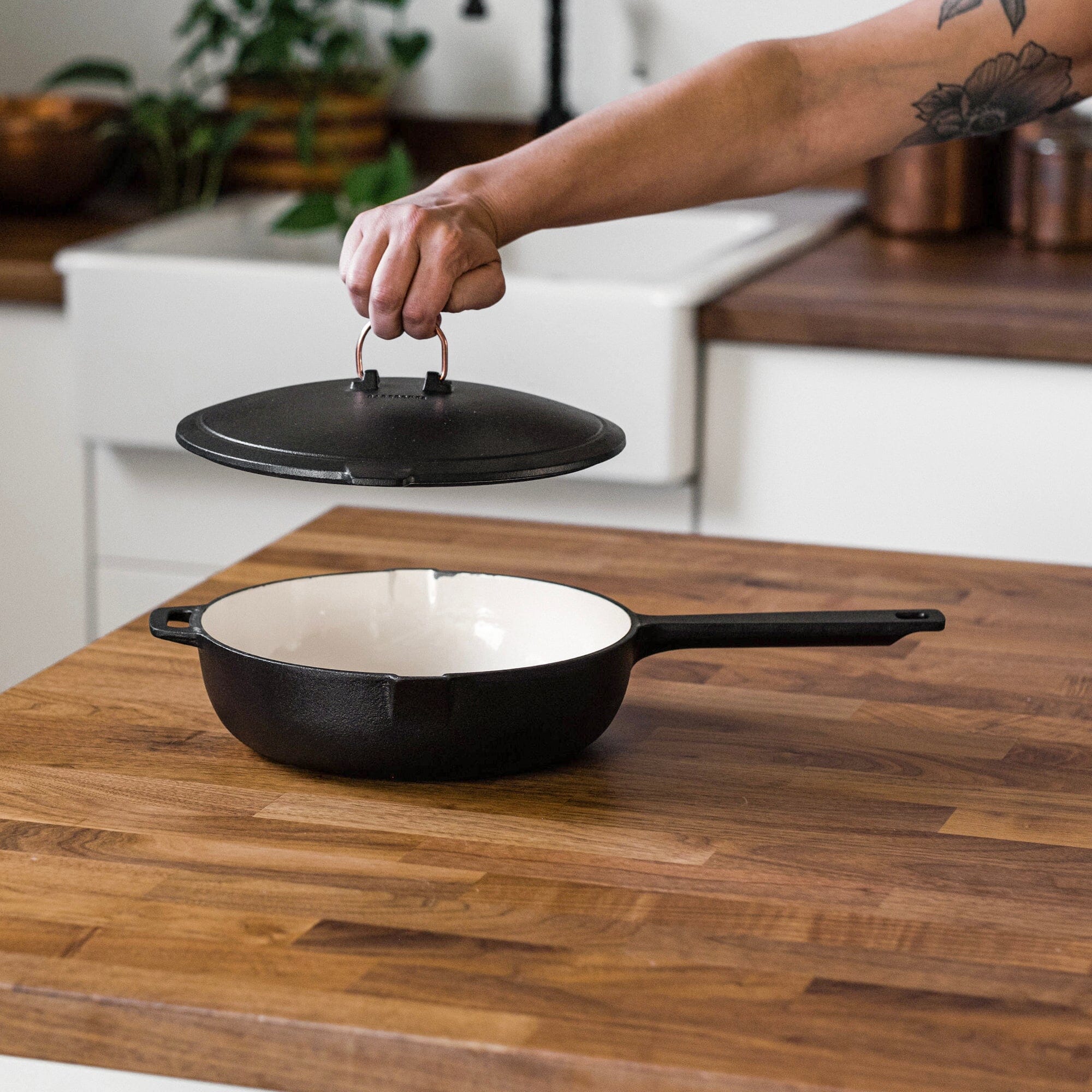 Enamel Lined Cast Iron Skillet - Paranoid Ranch