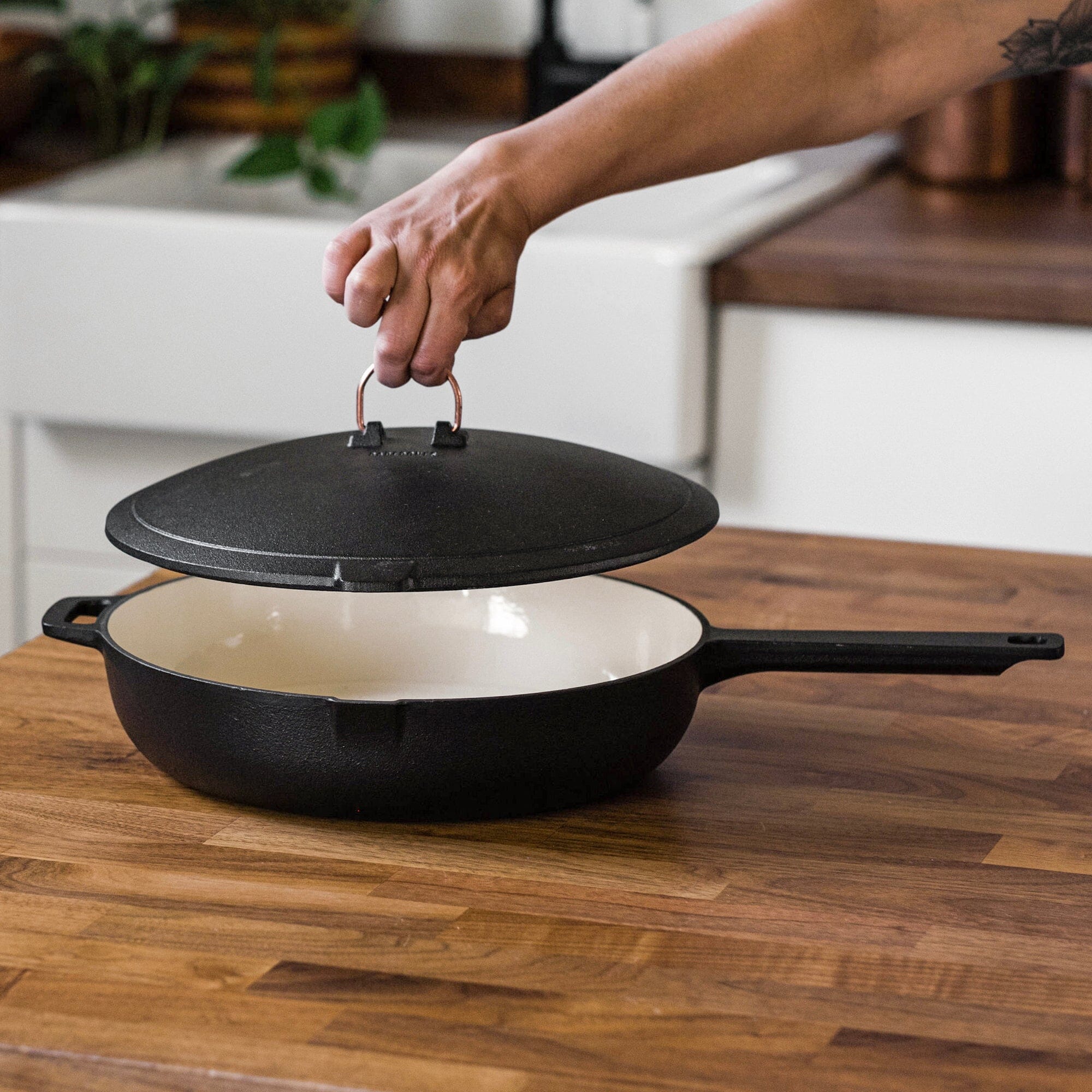 Enamel Lined Cast Iron Skillet - Paranoid Ranch