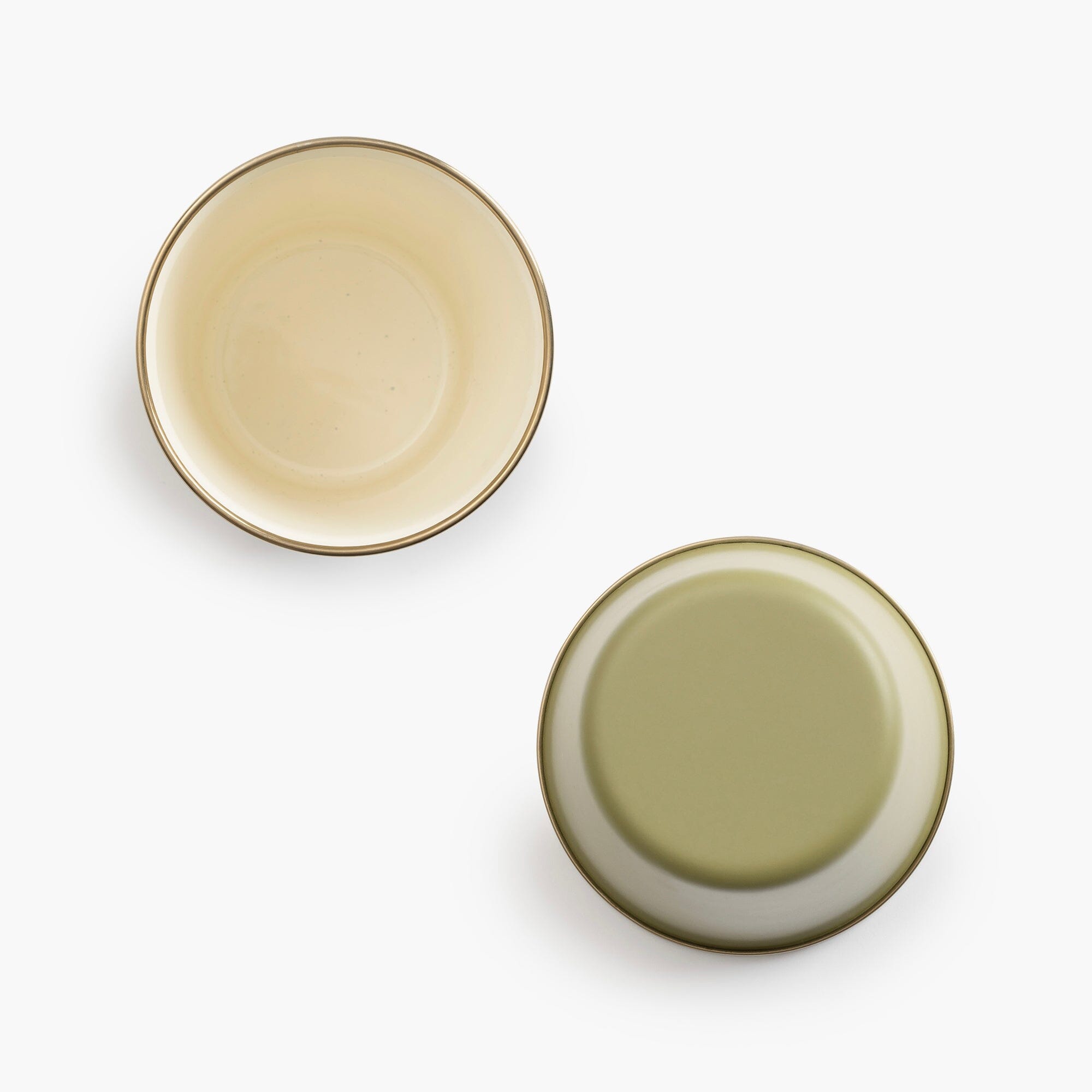 Enamelware 2 - Tone Dining Collection - Olive Drab - Paranoid Ranch