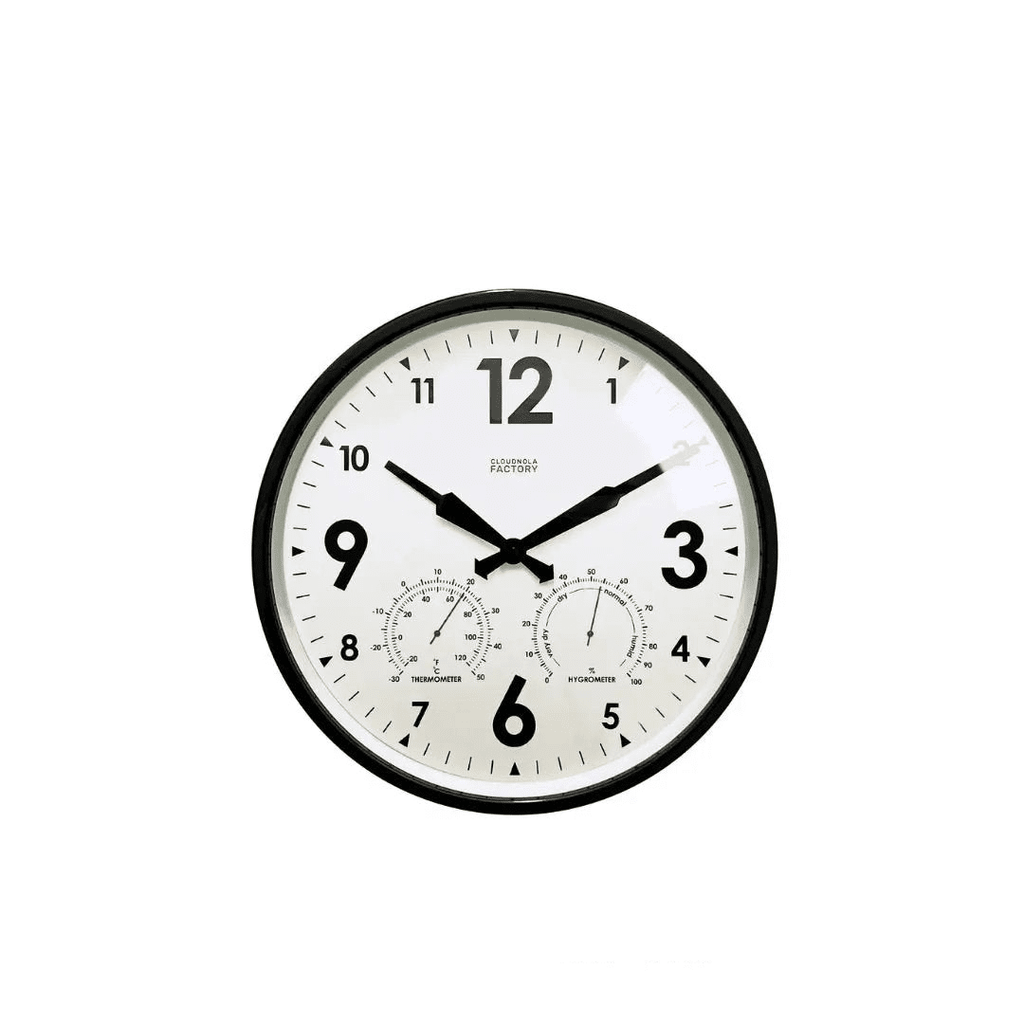 Factory Black Outdoor Clock - Paranoid Ranch