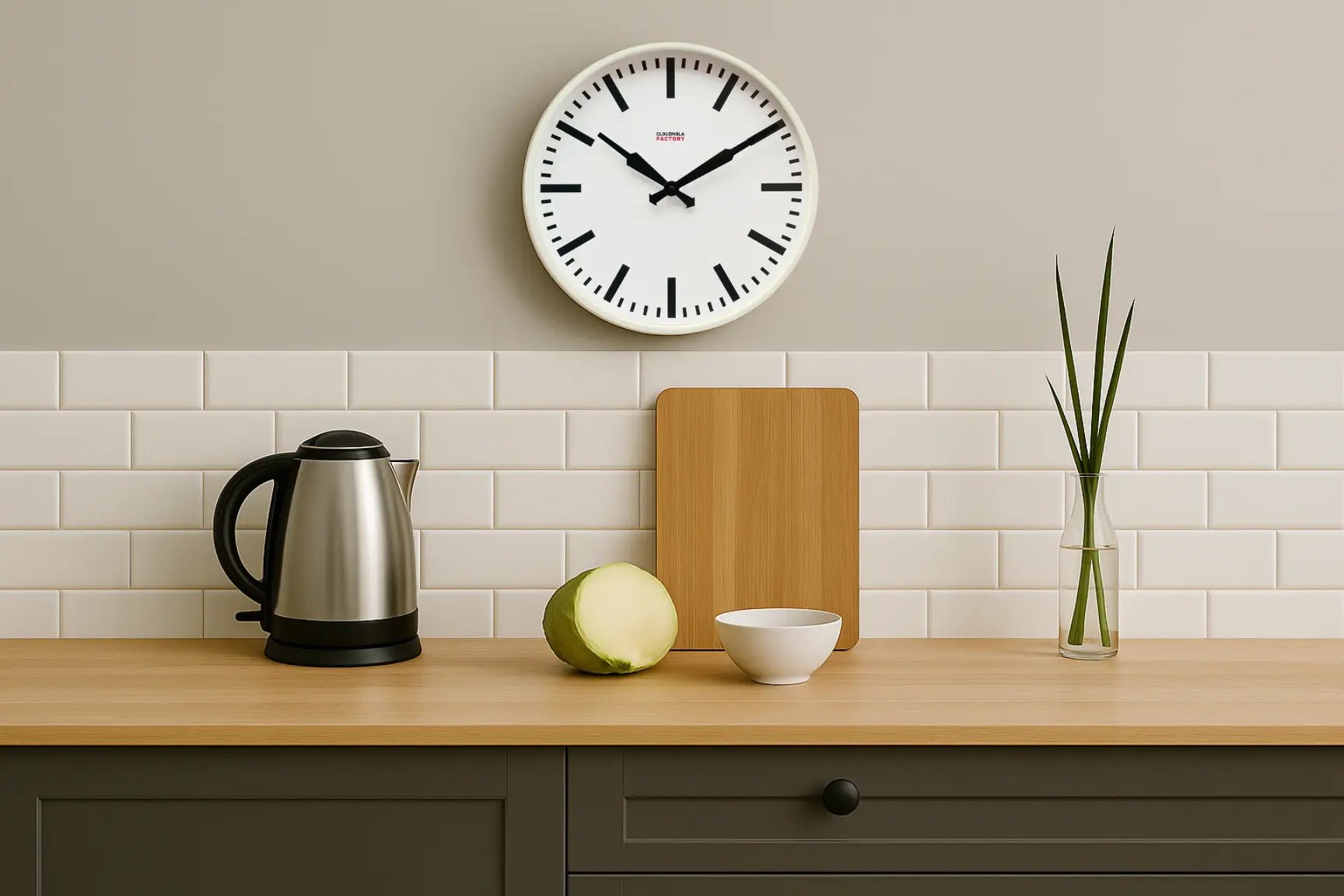 Factory White XL Clock - Paranoid Ranch