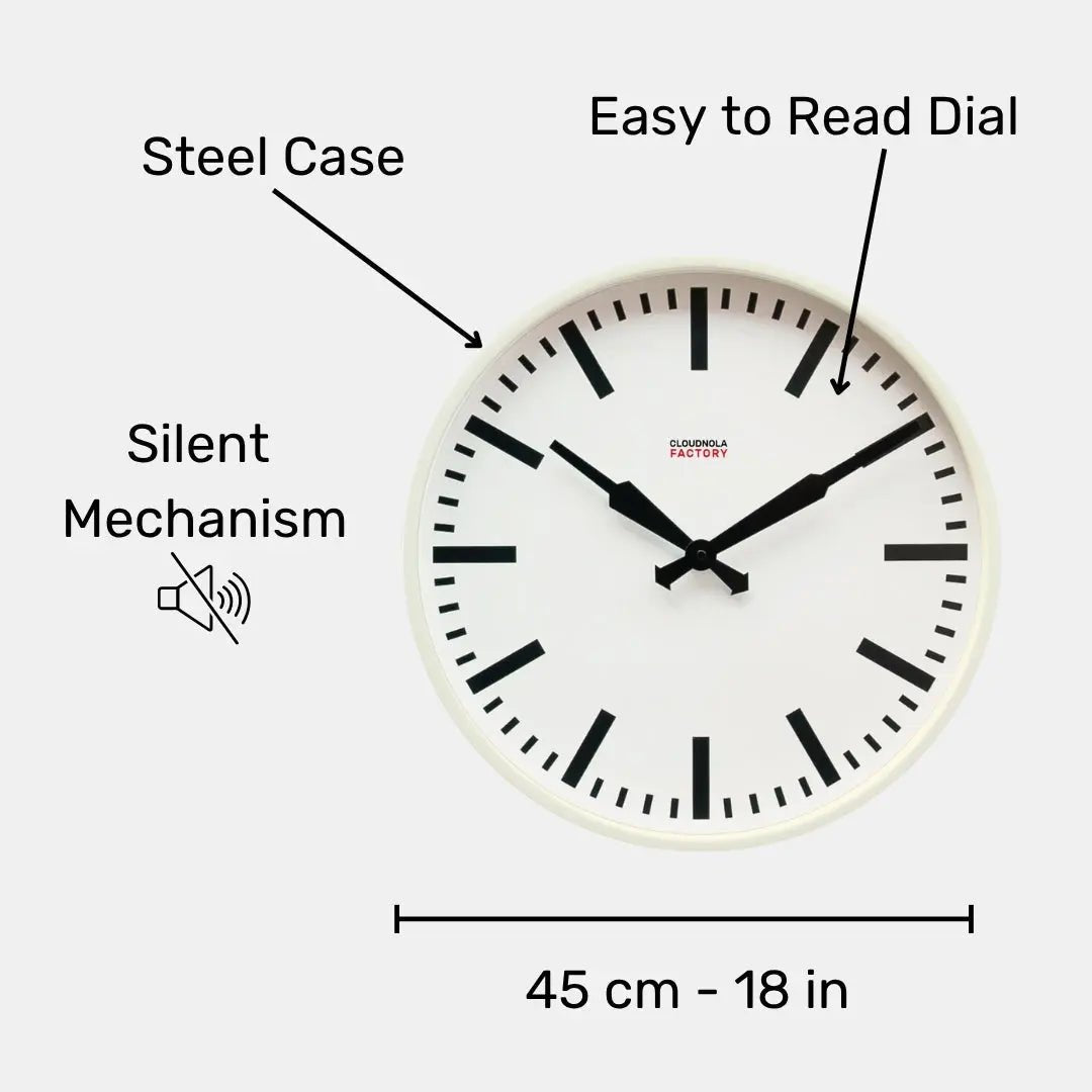 Factory White XL Clock - Paranoid Ranch