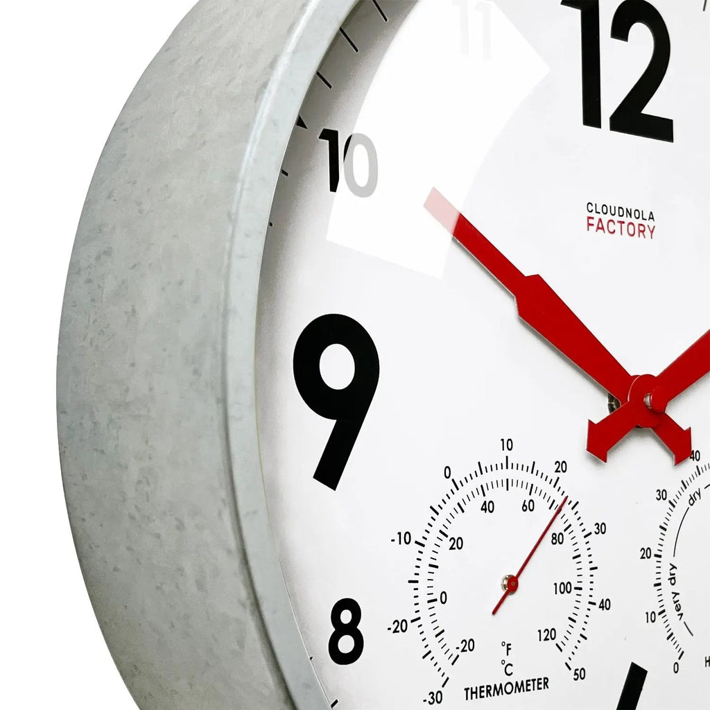 Factory Zinc Outdoor Clock - Paranoid Ranch