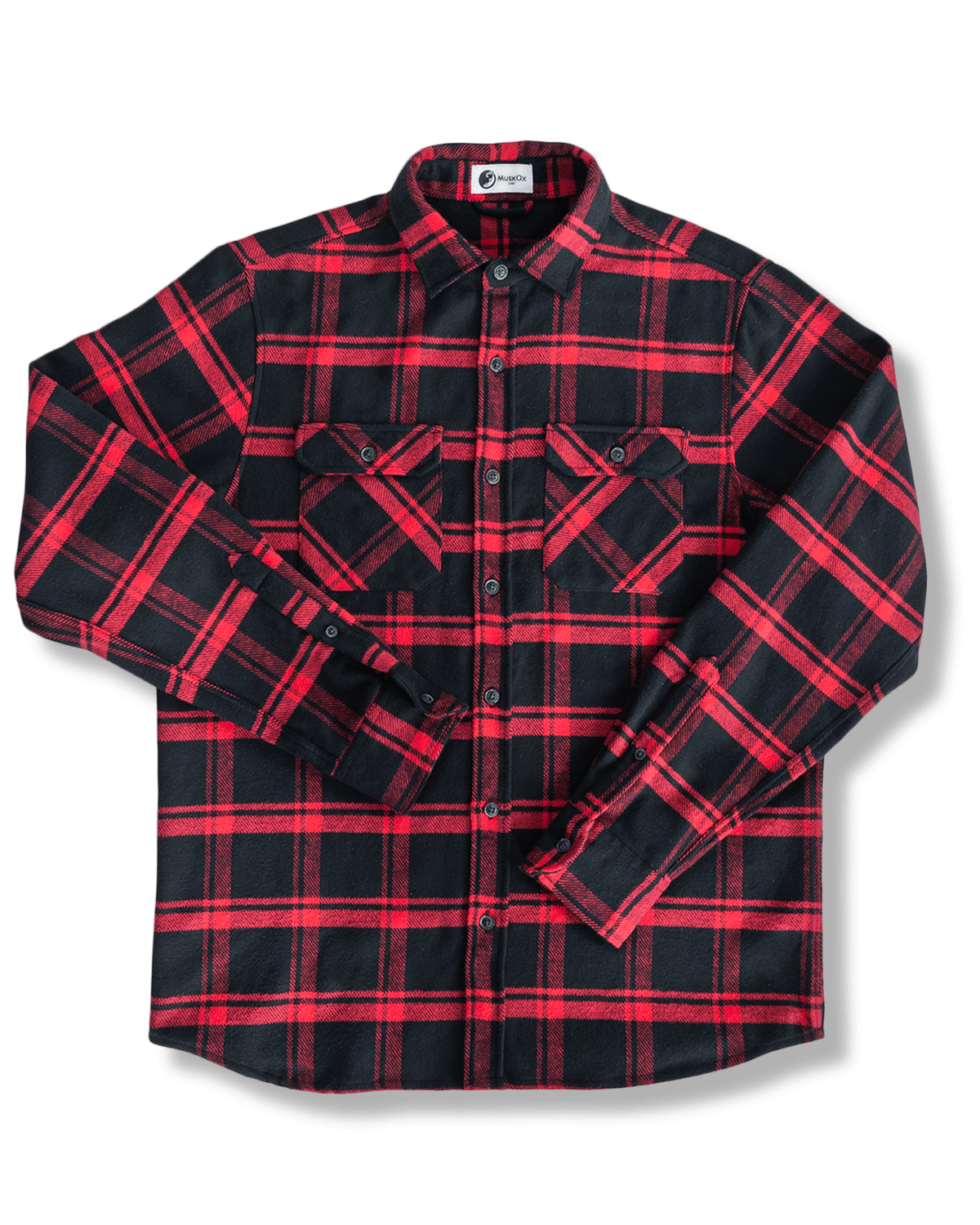 Field Grand Flannel, Huntsman Plaid in Black - Paranoid Ranch