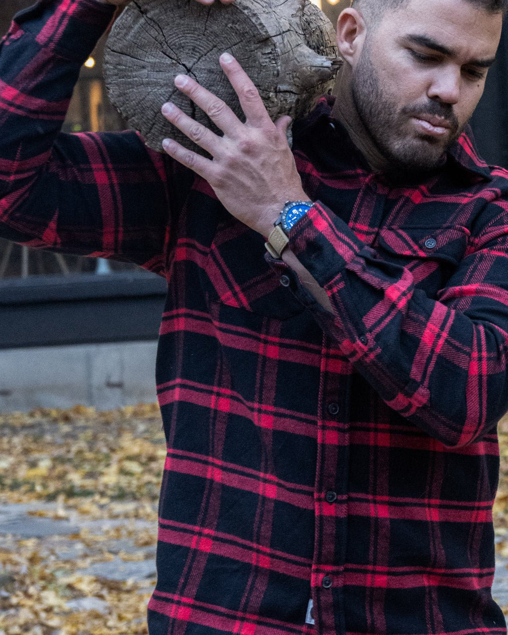 Field Grand Flannel, Huntsman Plaid in Black - Paranoid Ranch