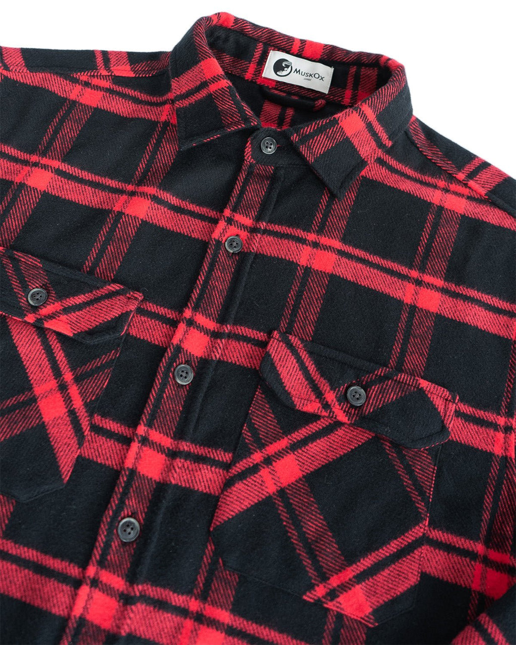 Field Grand Flannel, Huntsman Plaid in Black - Paranoid Ranch