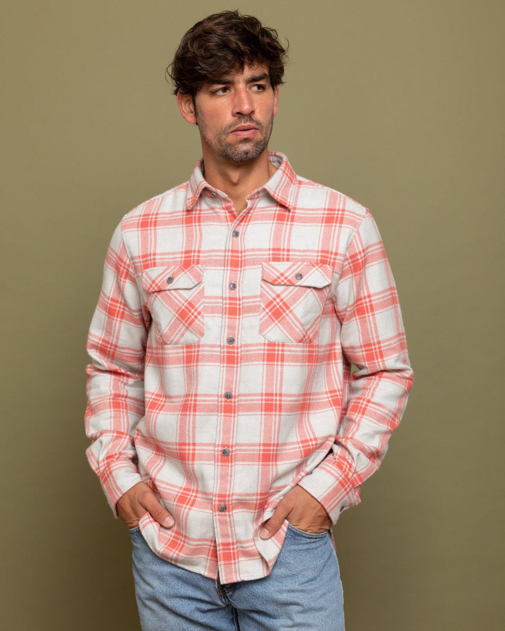 Field Grand Flannel, Oatmeal - Paranoid Ranch