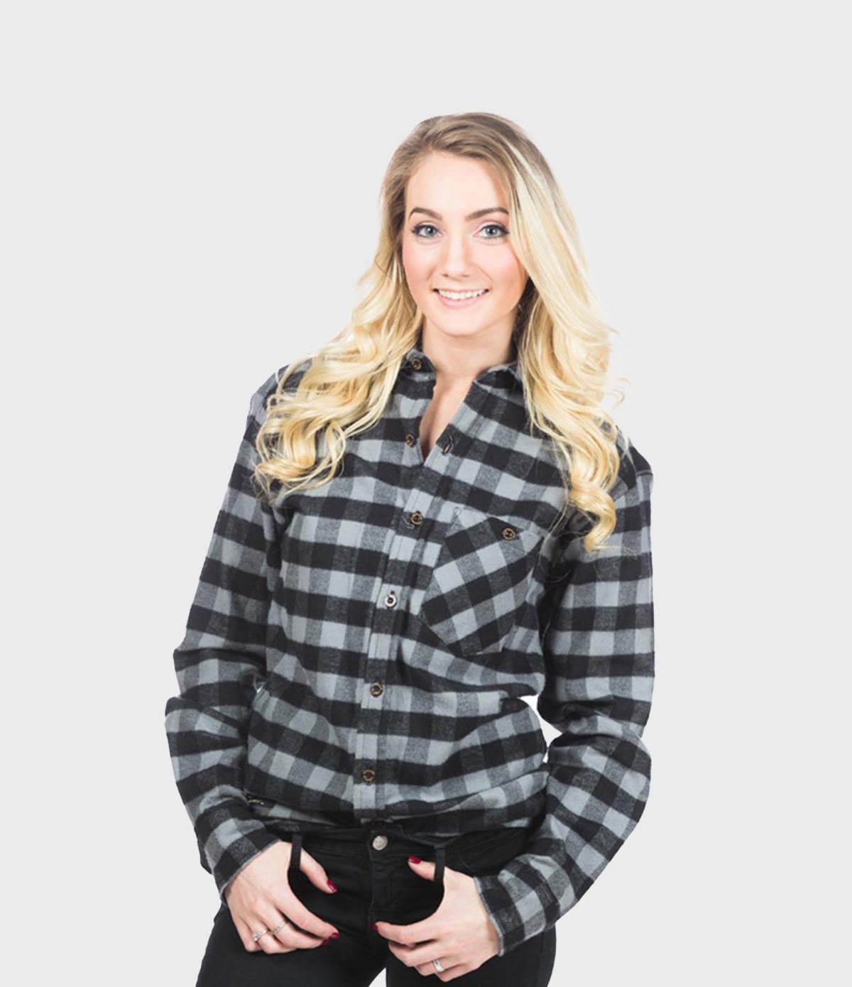 Fitted Flannel Shirt - Gray Buffalo - Paranoid Ranch
