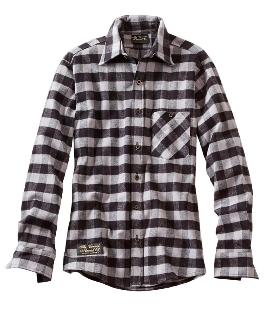 Fitted Flannel Shirt - Gray Buffalo - Paranoid Ranch