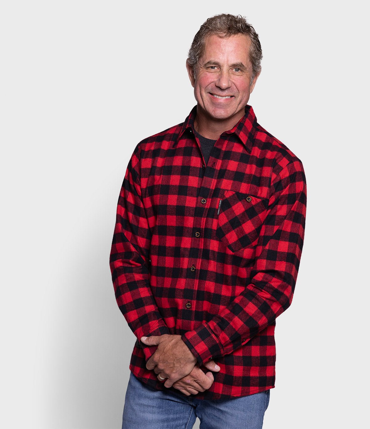 Fitted Flannel Shirt - Red Buffalo - Paranoid Ranch